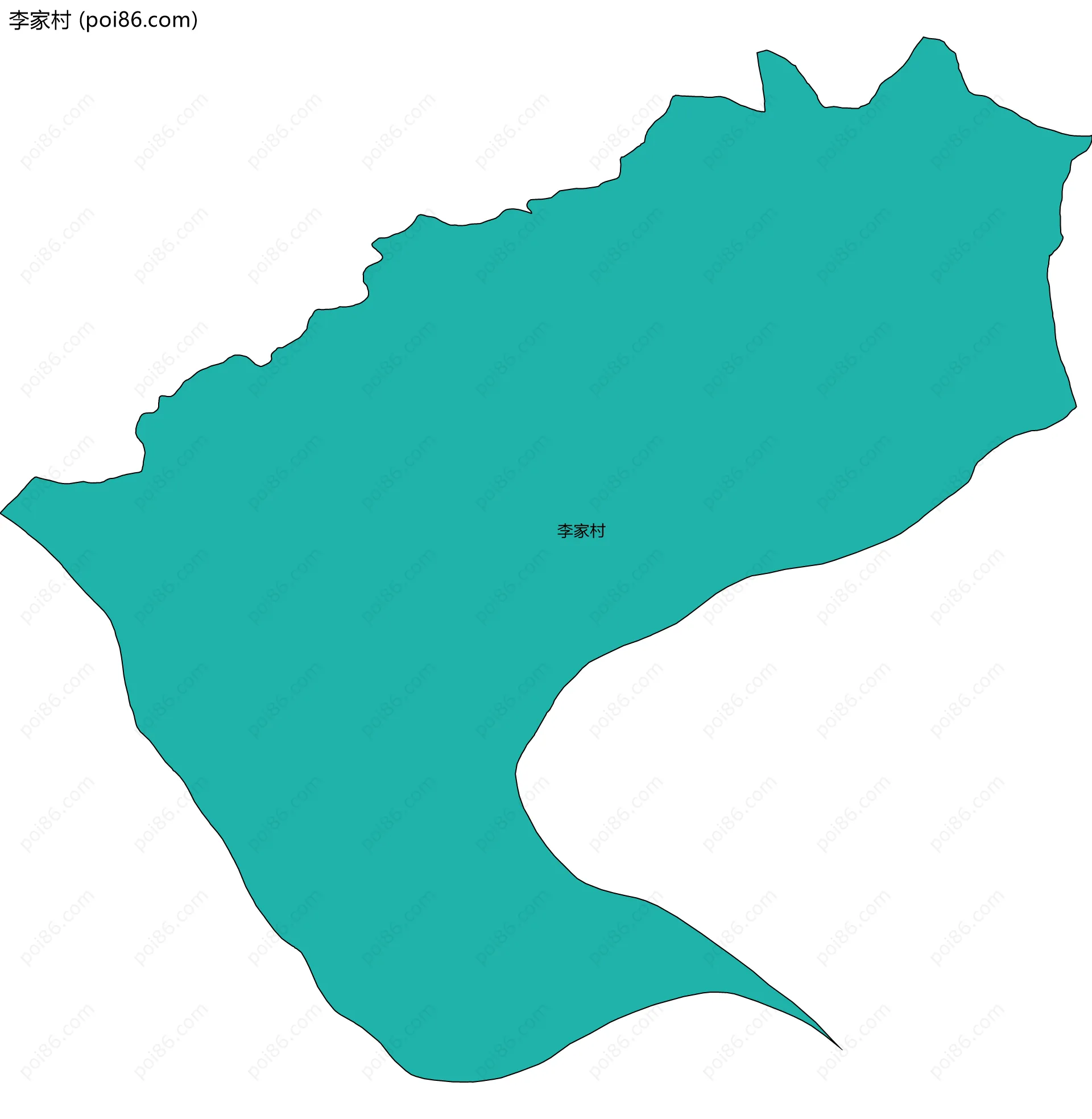 李家村边界地图