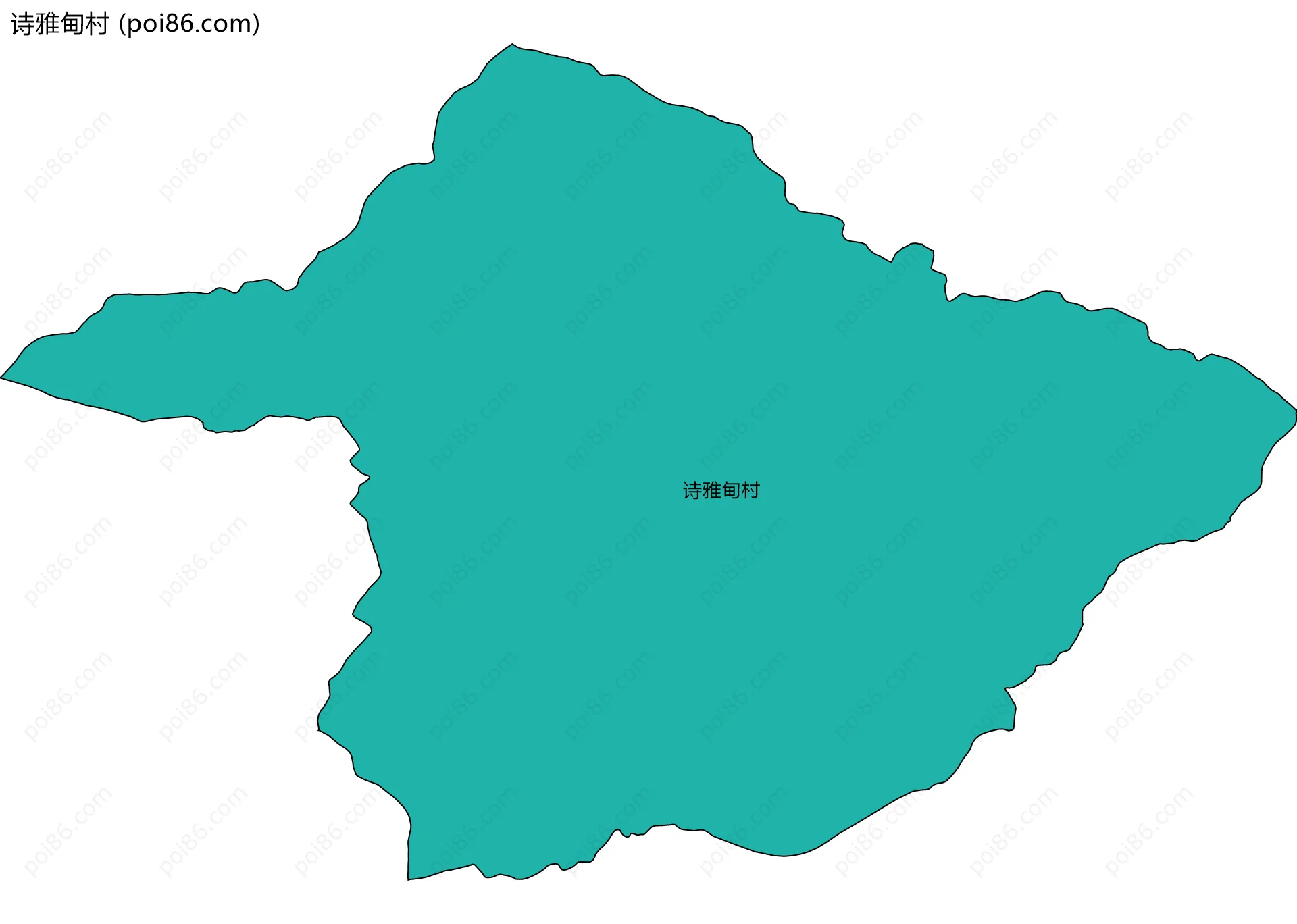 诗雅甸村边界地图