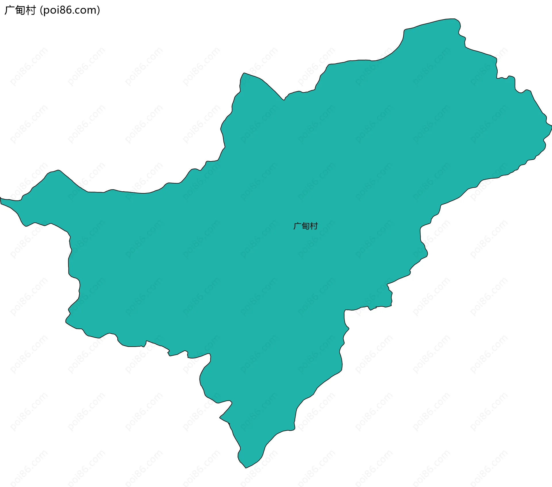 广甸村边界地图