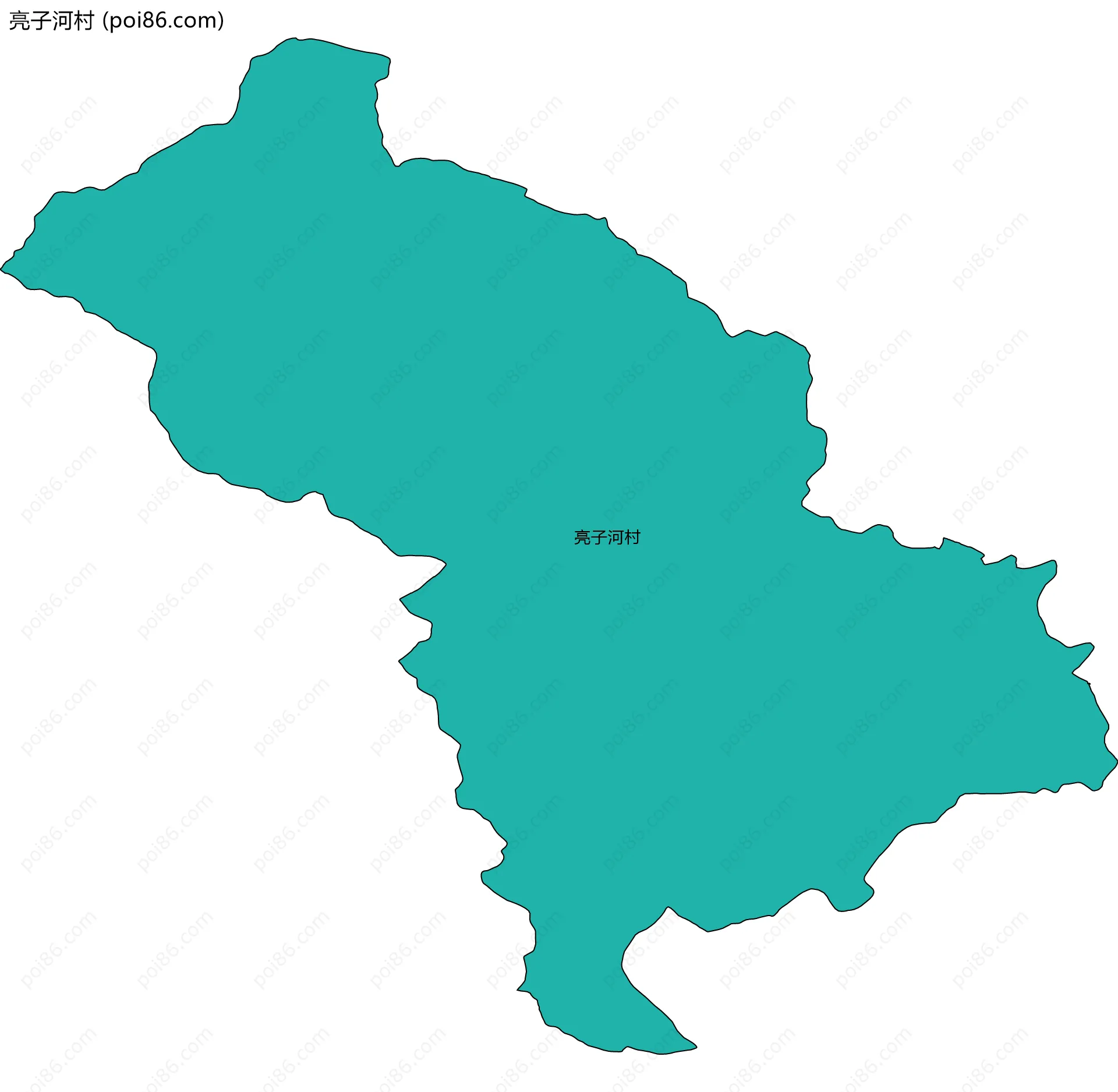 亮子河村边界地图