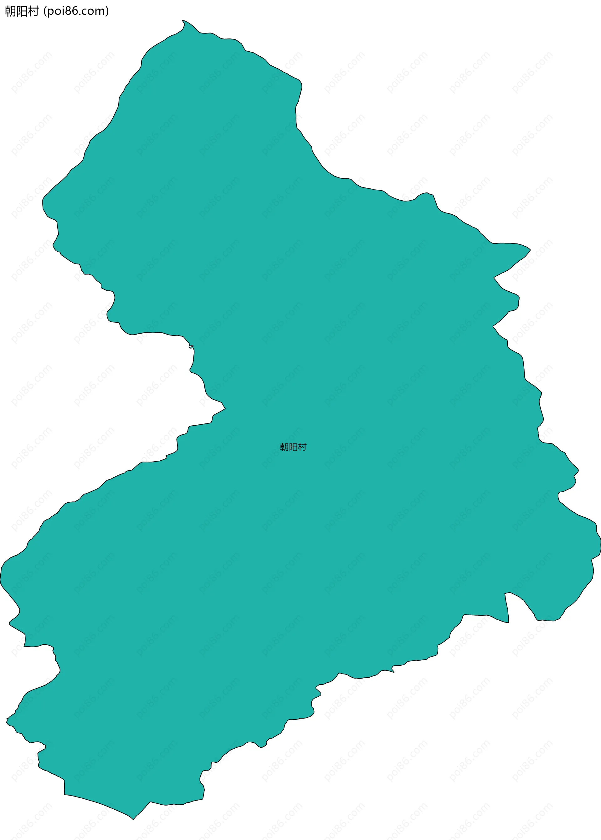 朝阳村边界地图