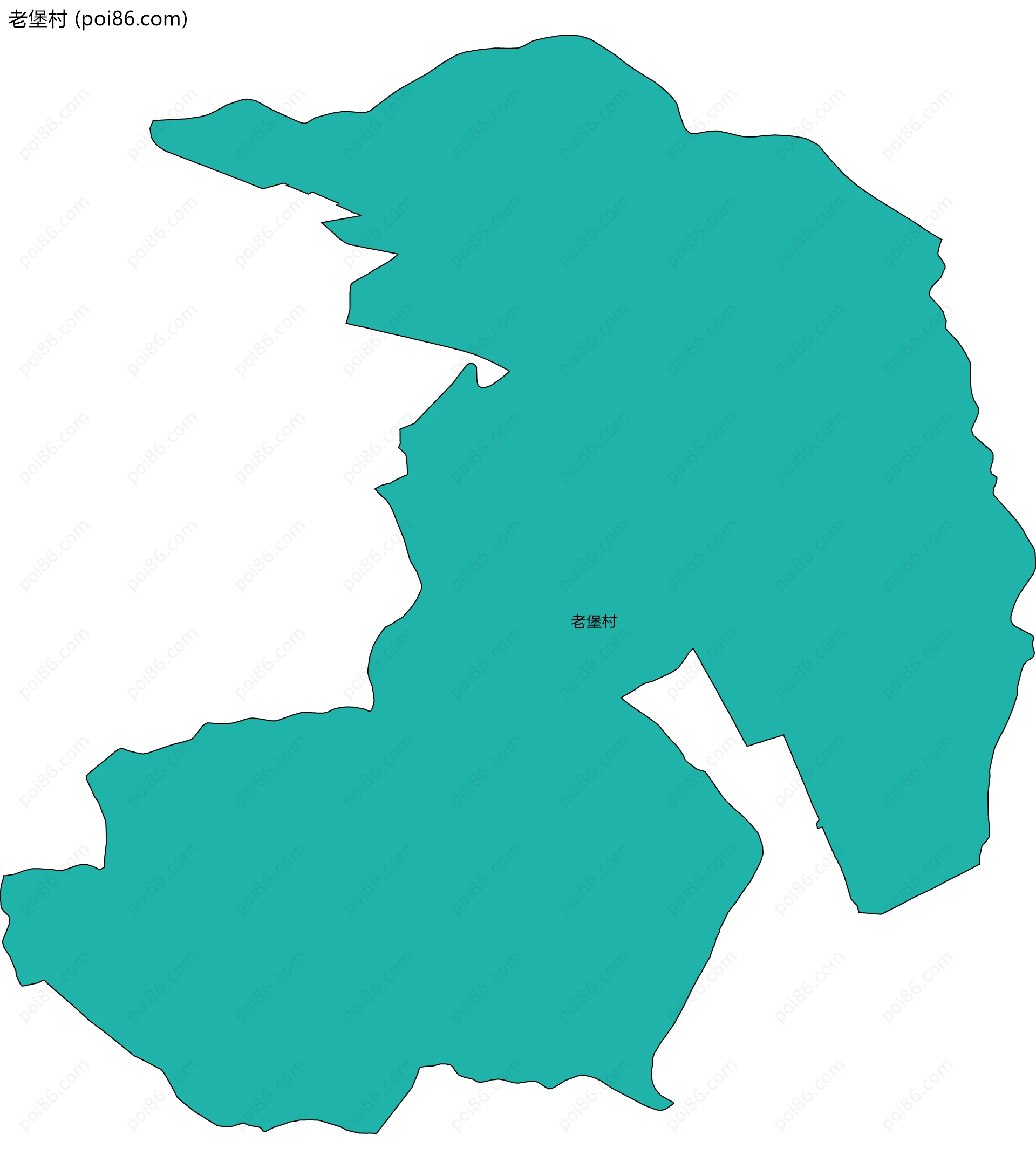 老堡村边界地图