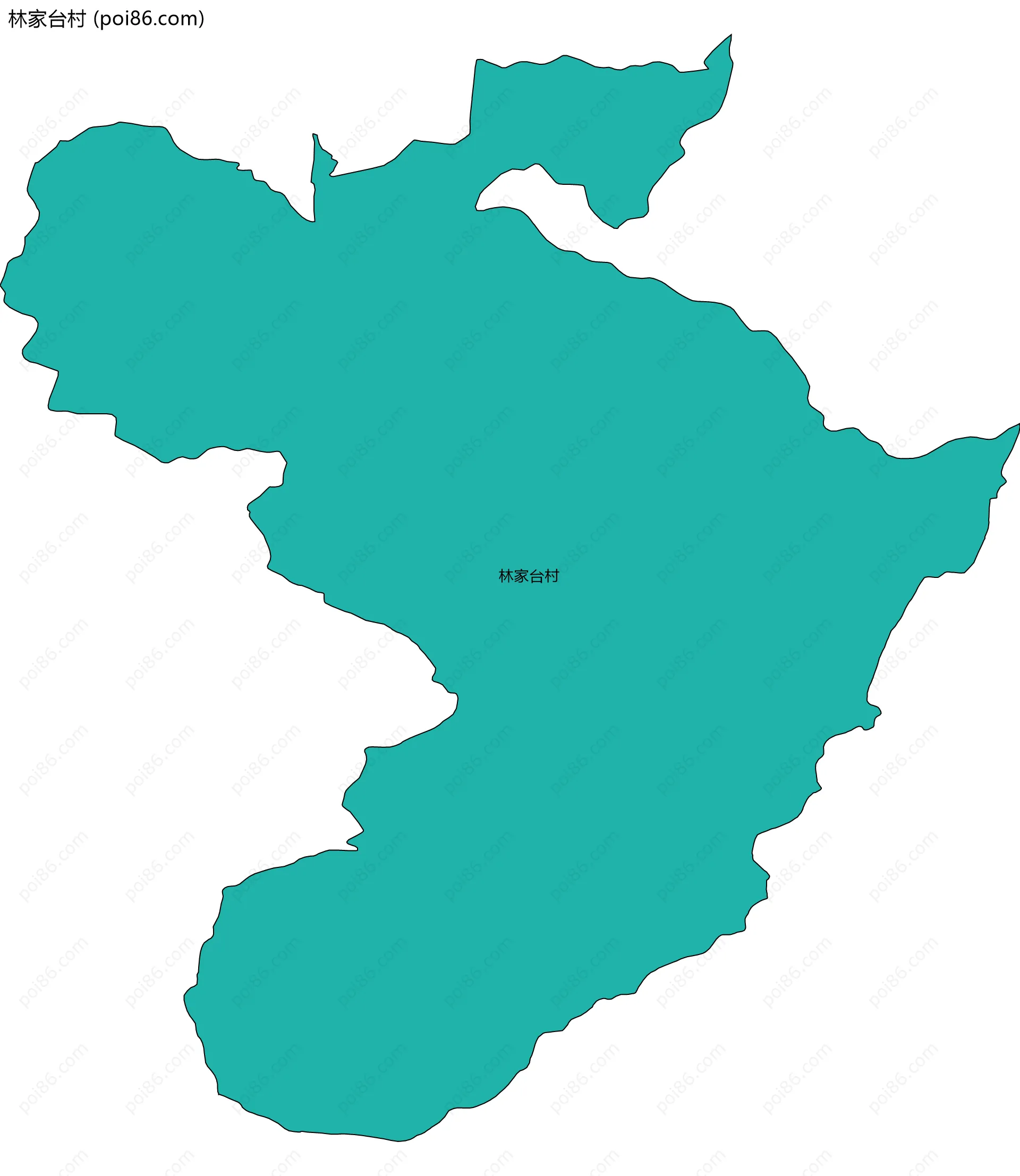 林家台村边界地图