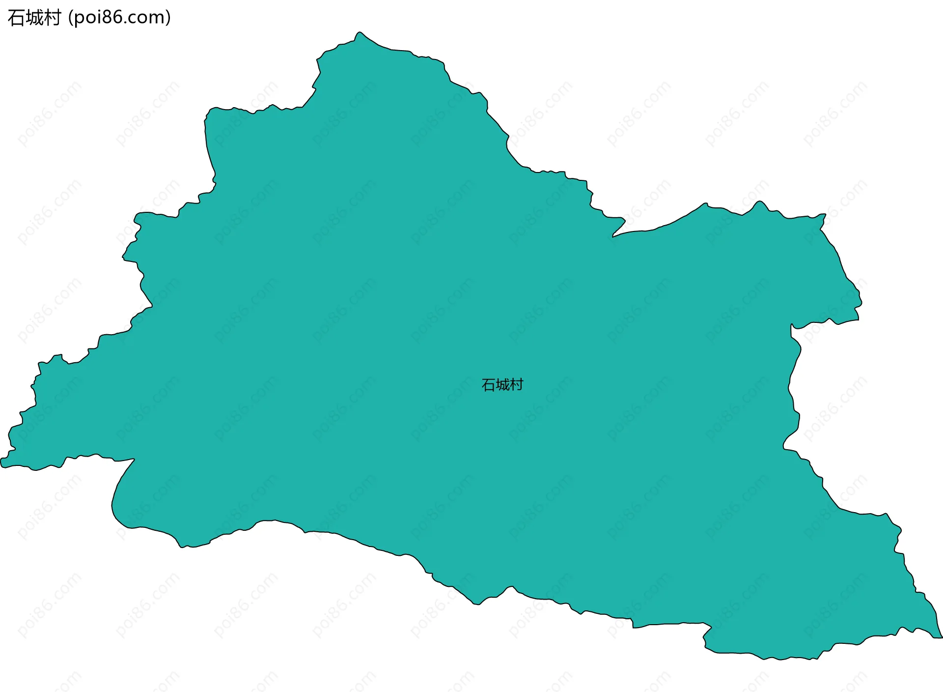 石城村边界地图