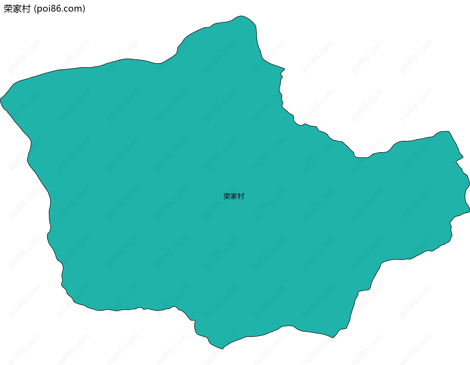 荣家村边界地图