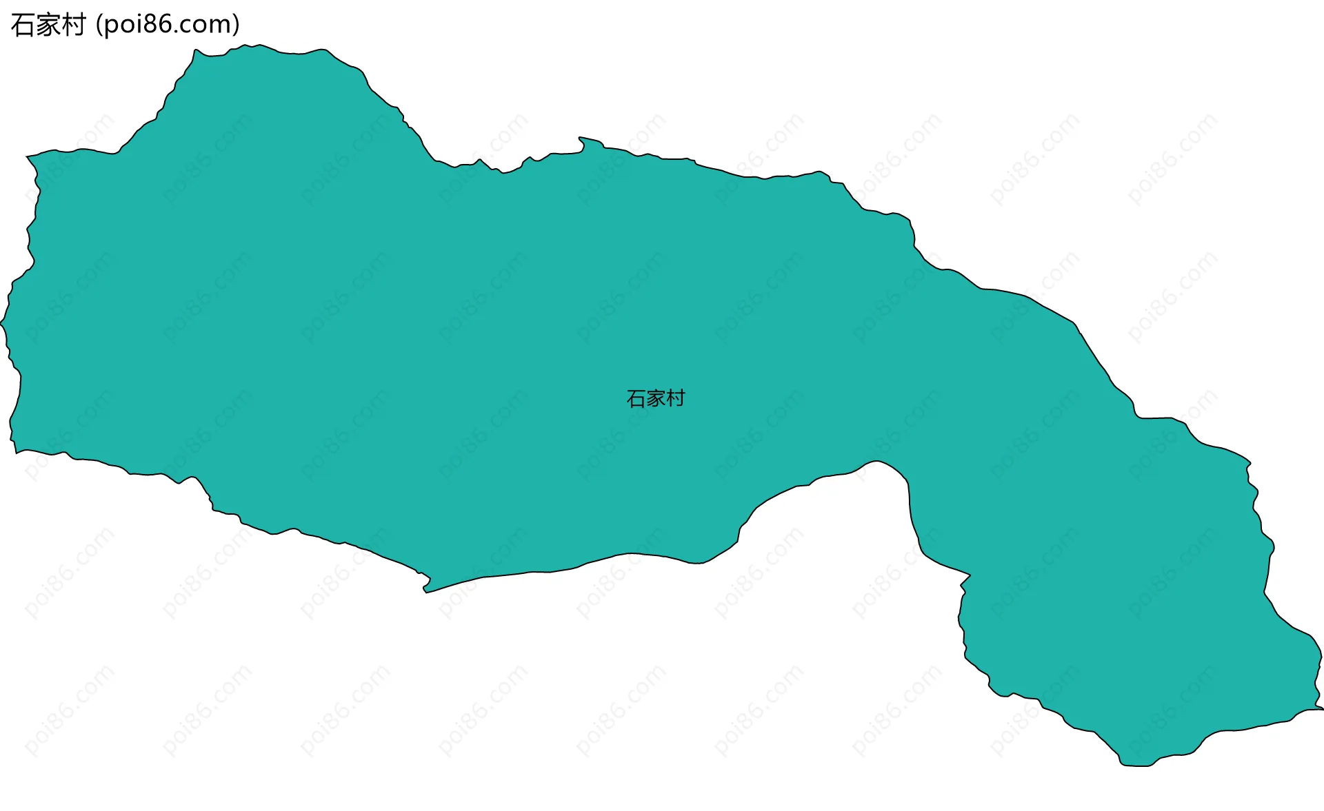 石家村边界地图