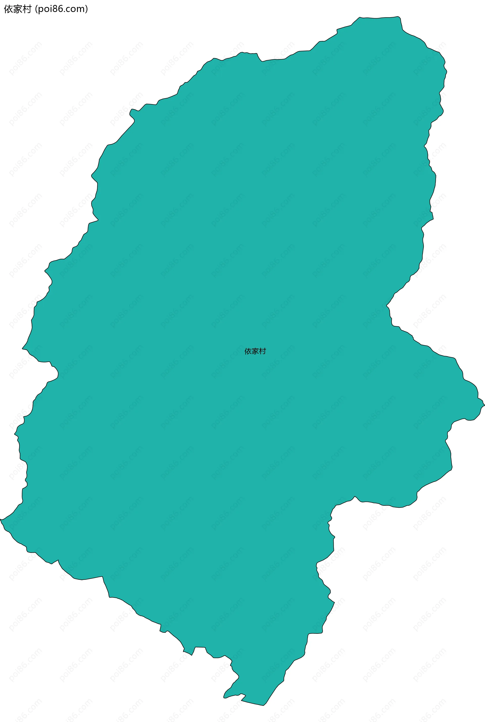 依家村边界地图