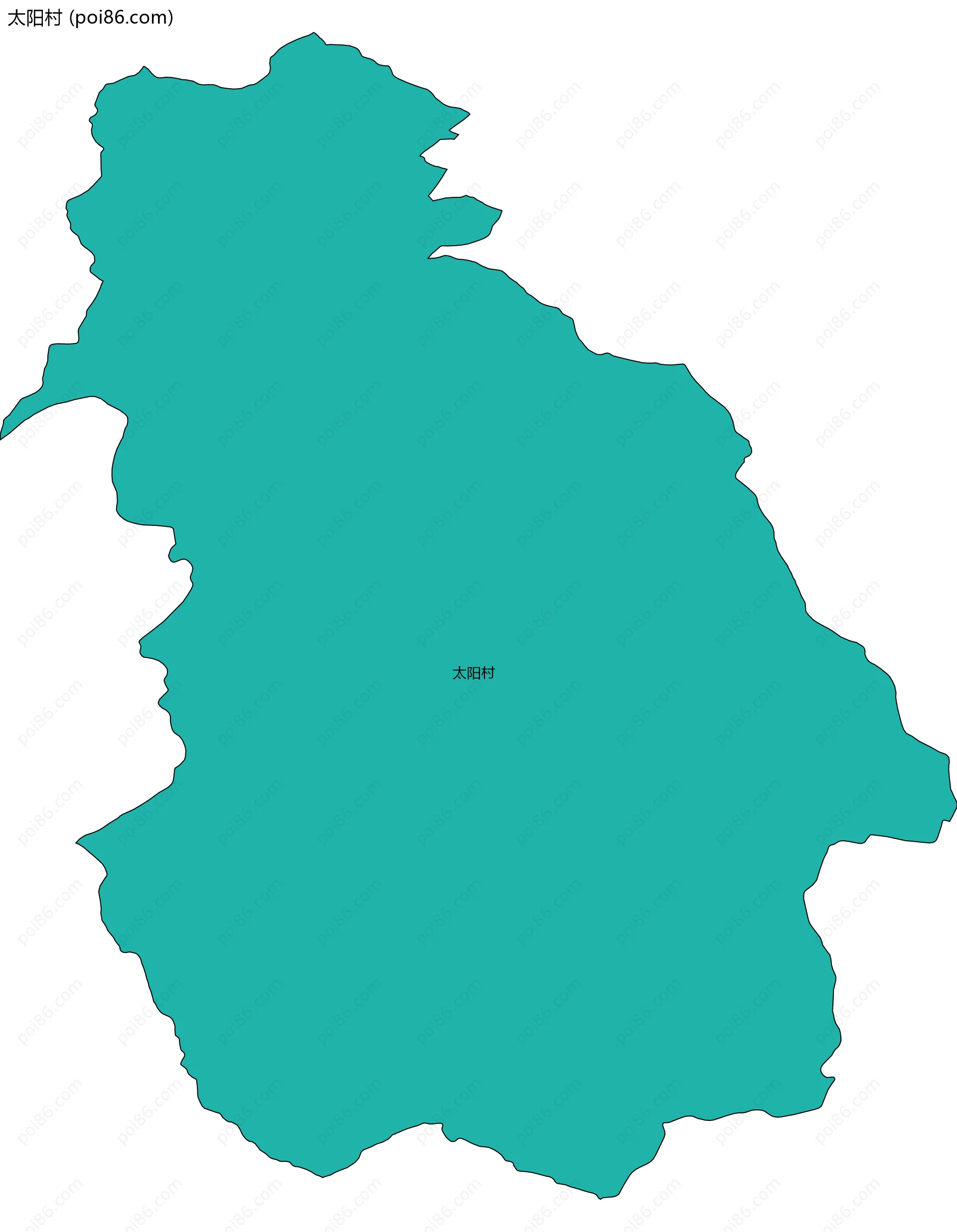 太阳村边界地图