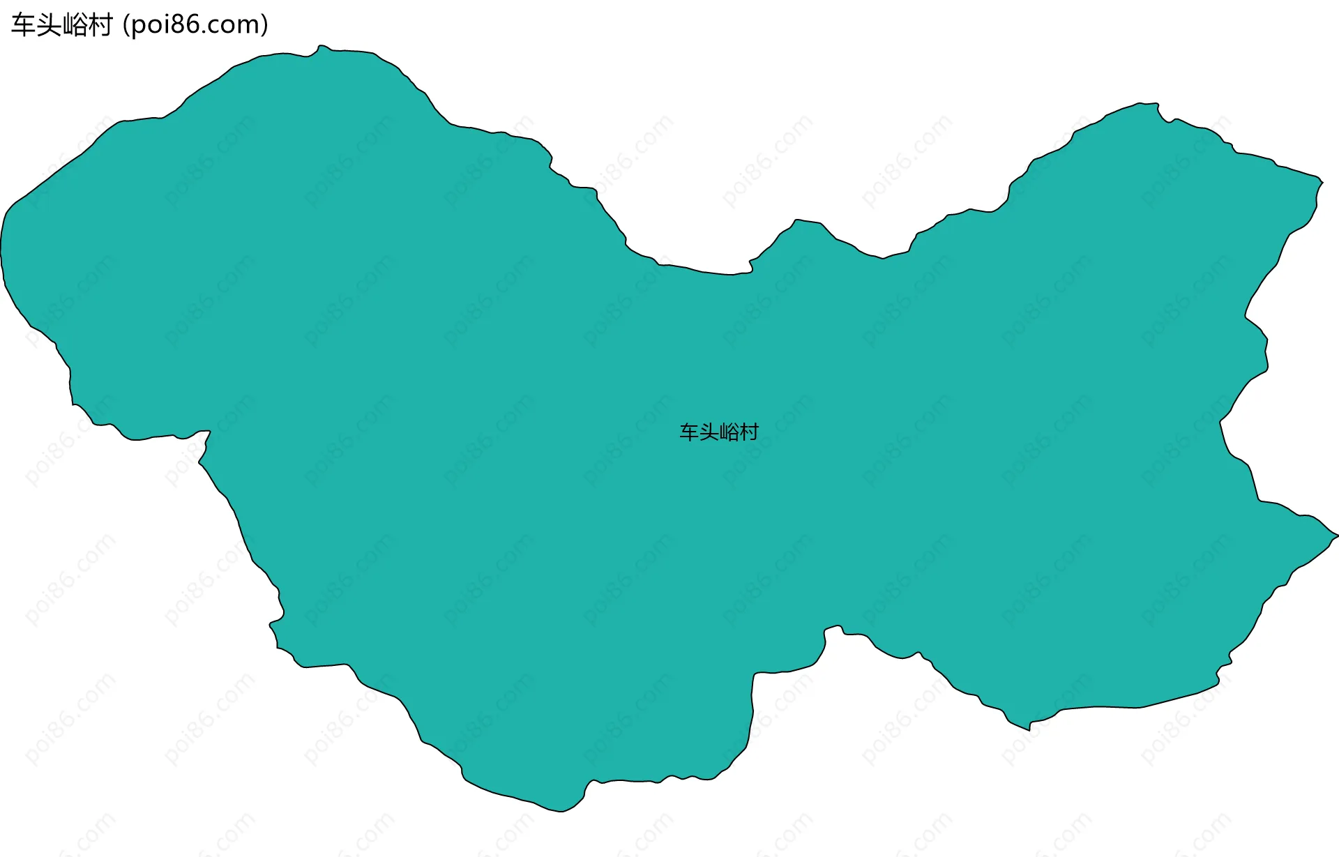 车头峪村边界地图