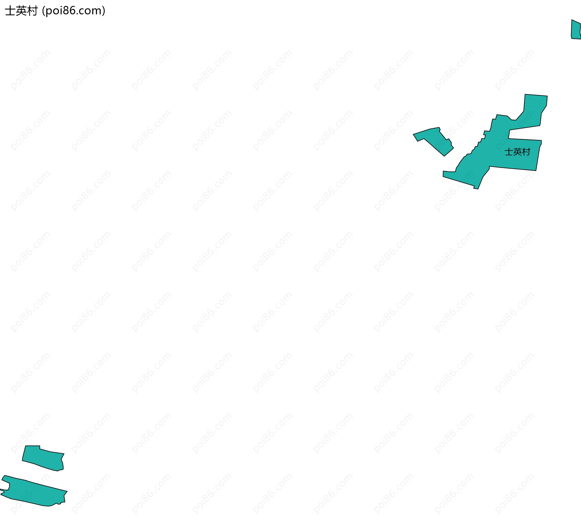 士英村边界地图