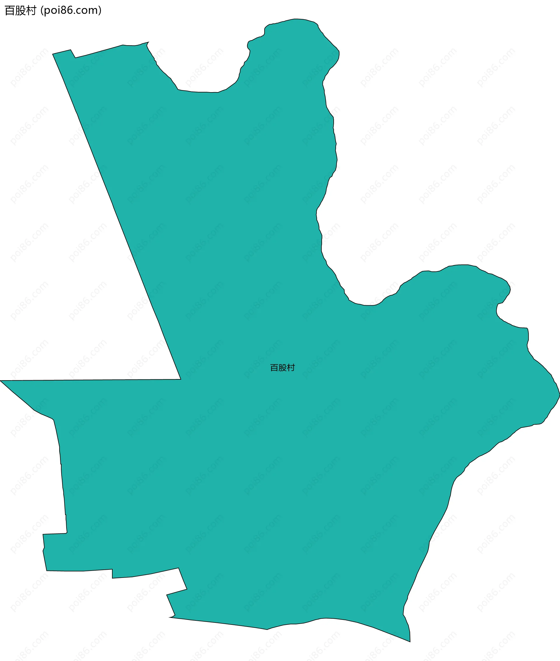 百股村边界地图