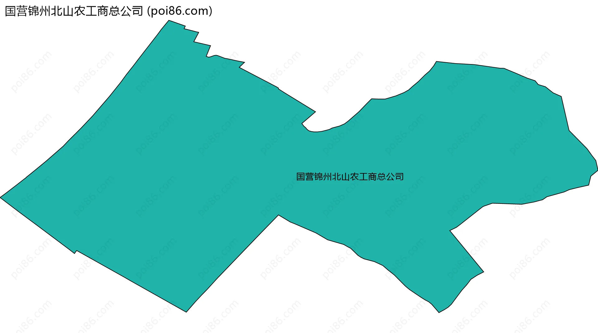 国营锦州北山农工商总公司边界地图