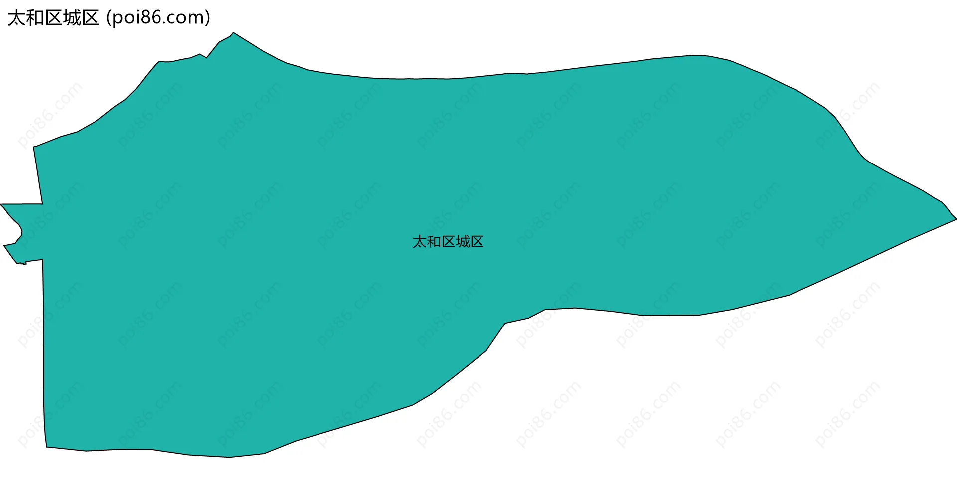 太和区城区边界地图
