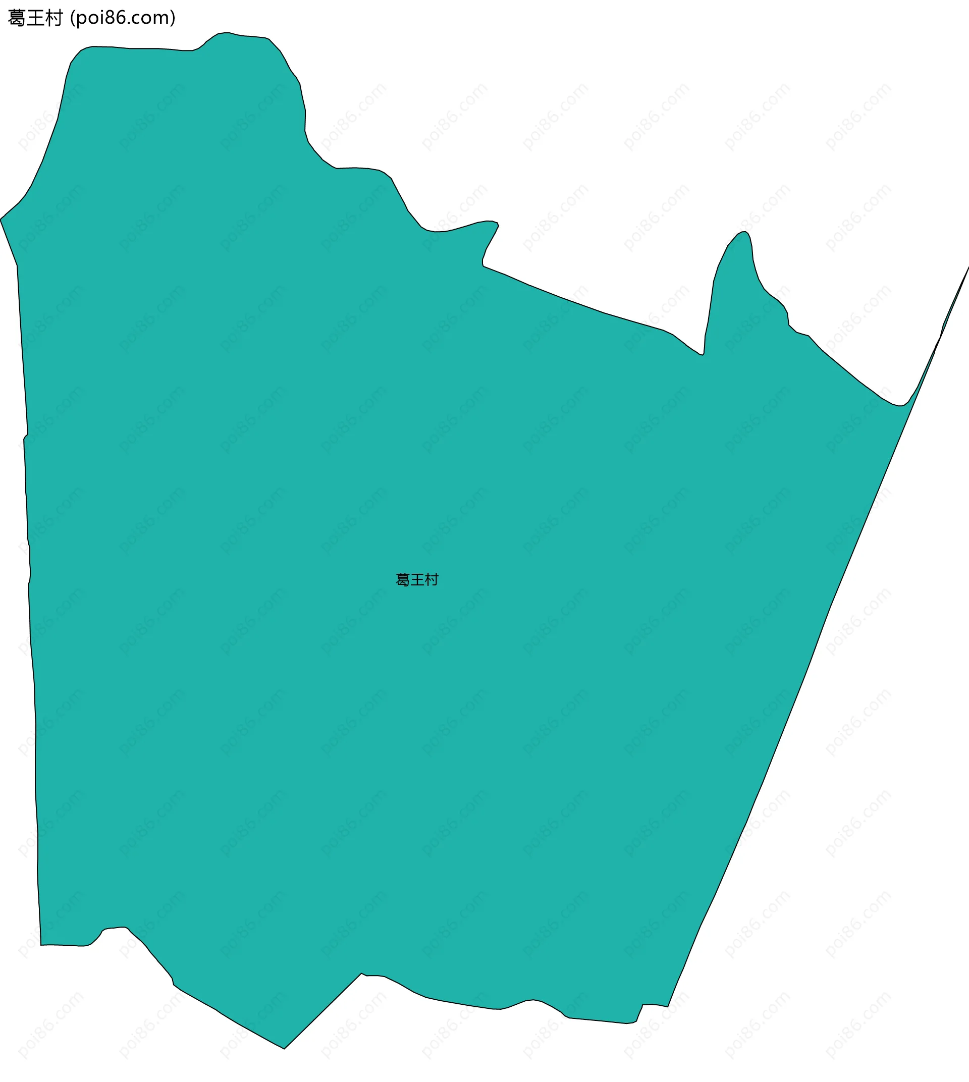 葛王村边界地图