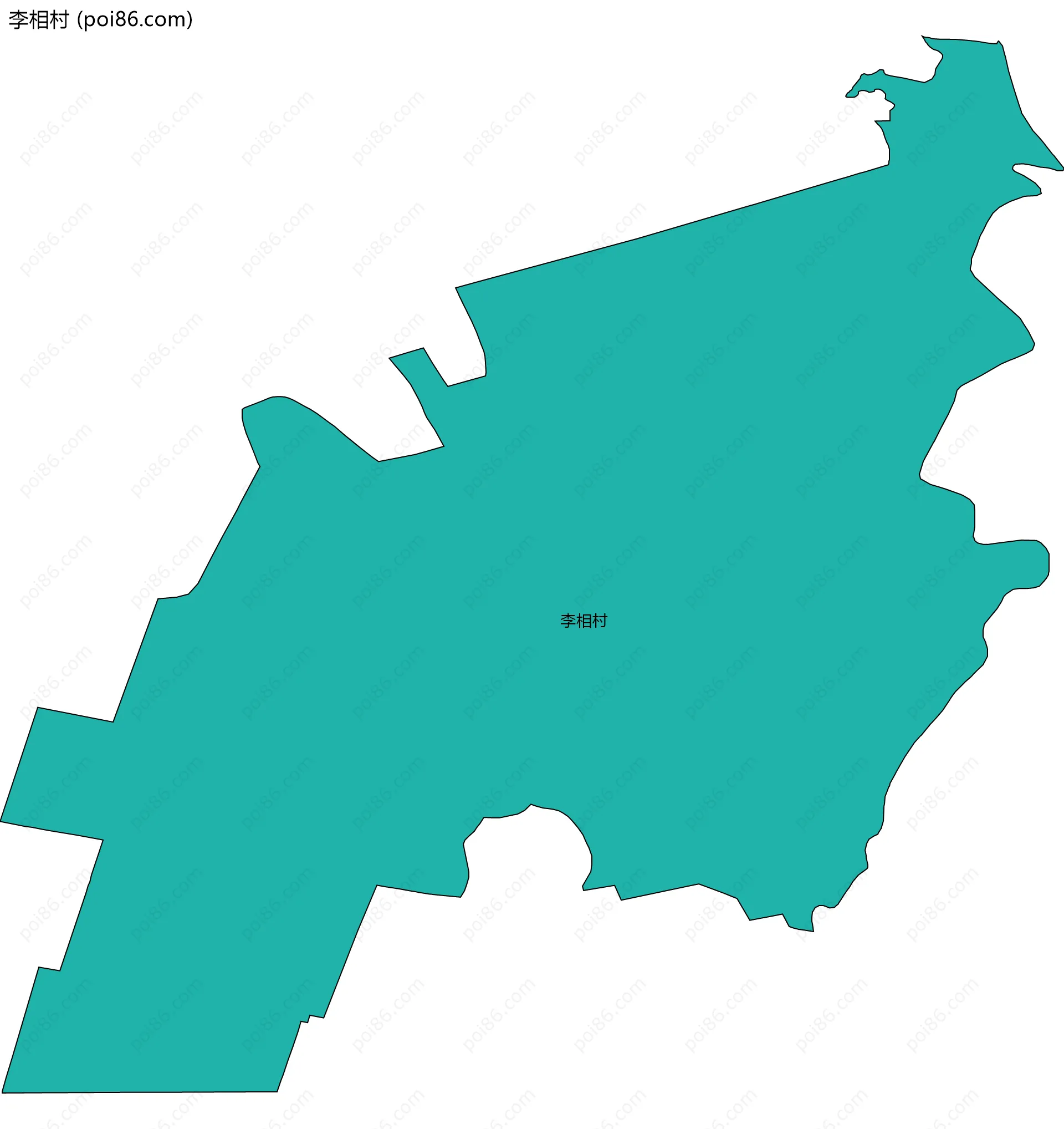 李相村边界地图
