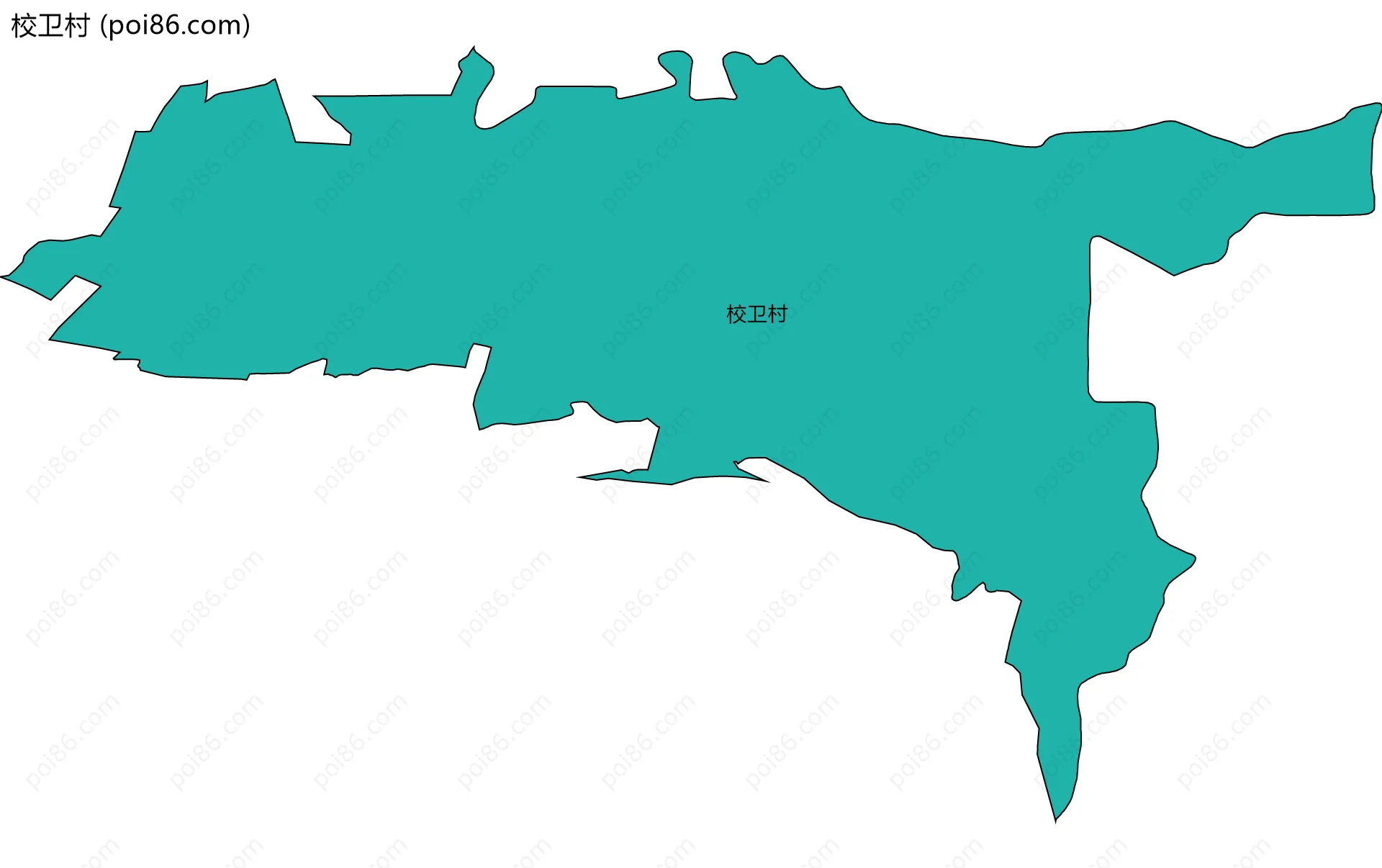 校卫村边界地图