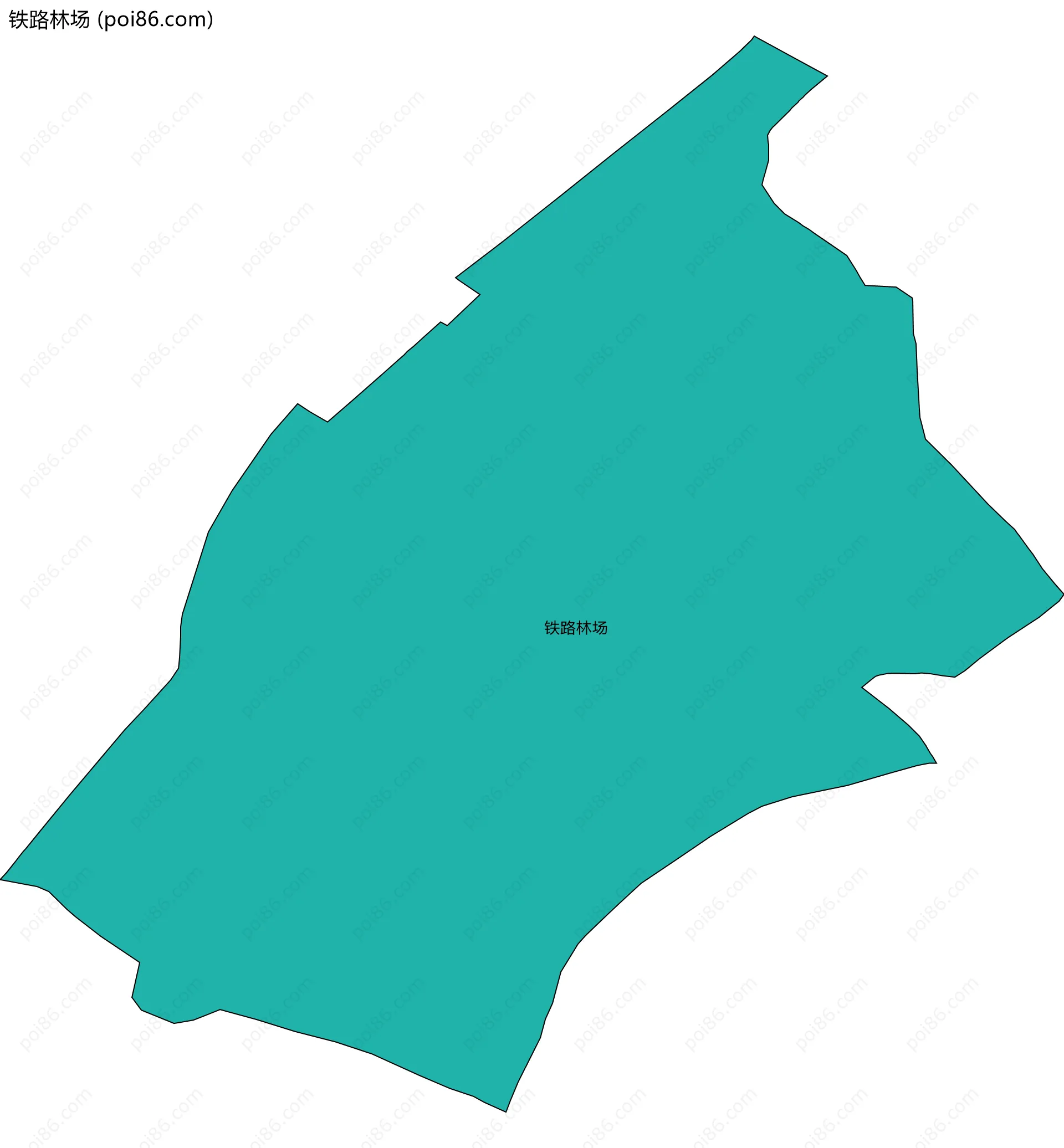 铁路林场边界地图