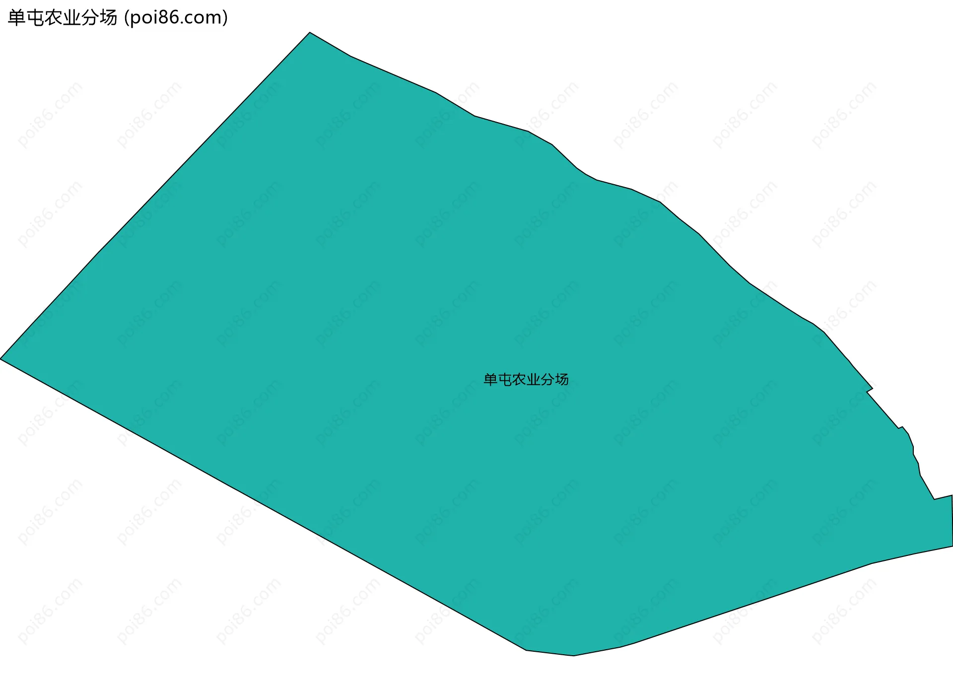 单屯农业分场边界地图
