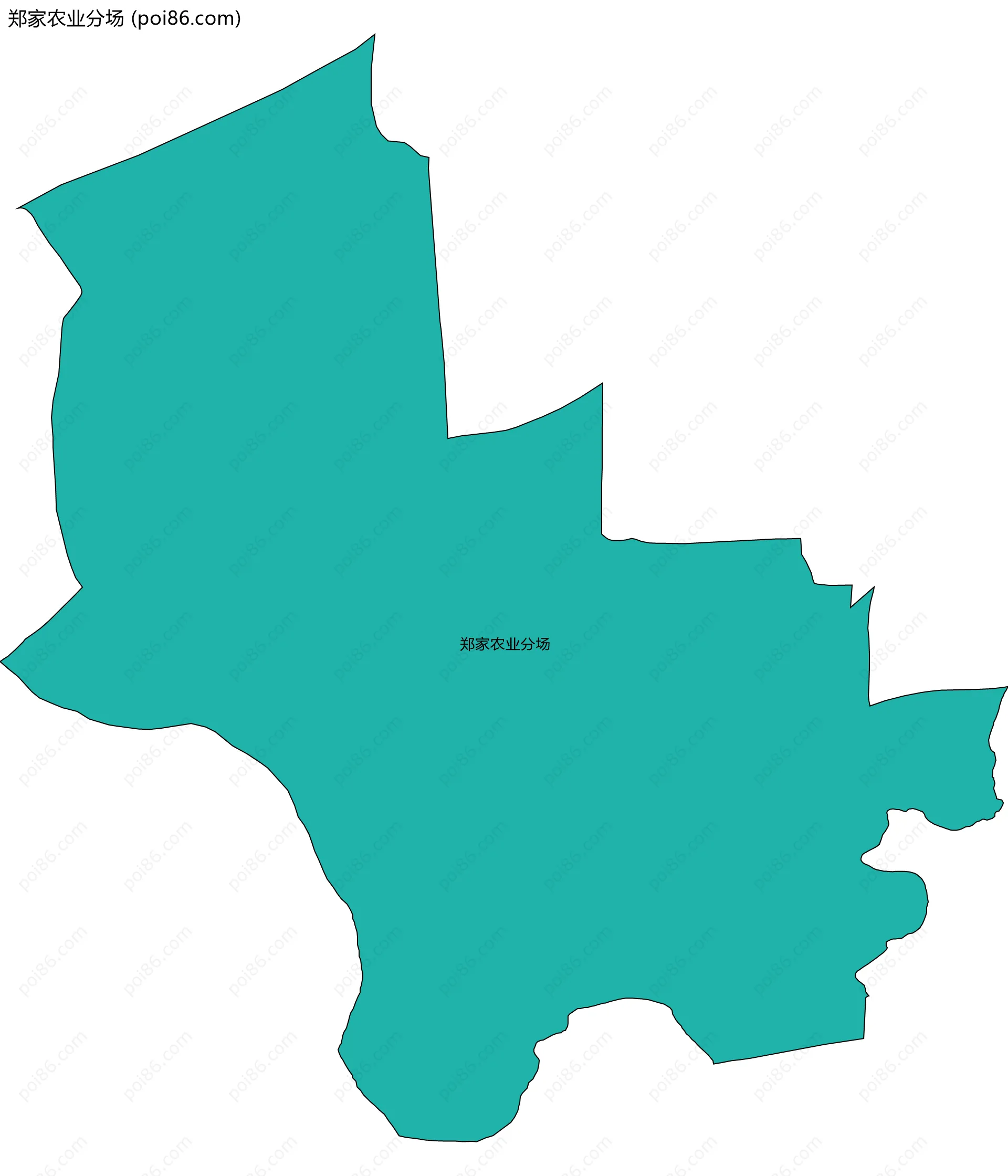 郑家农业分场边界地图