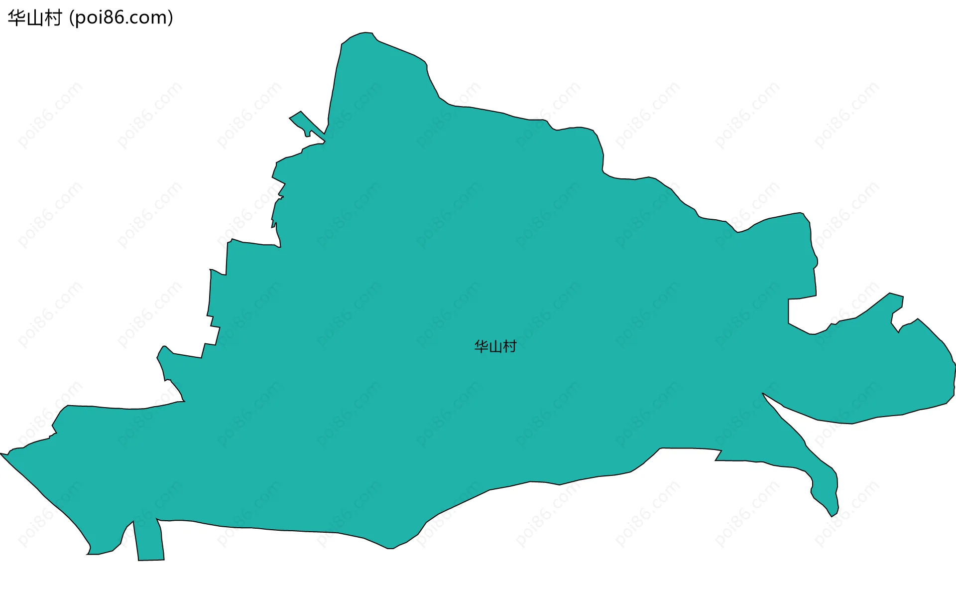 华山村边界地图