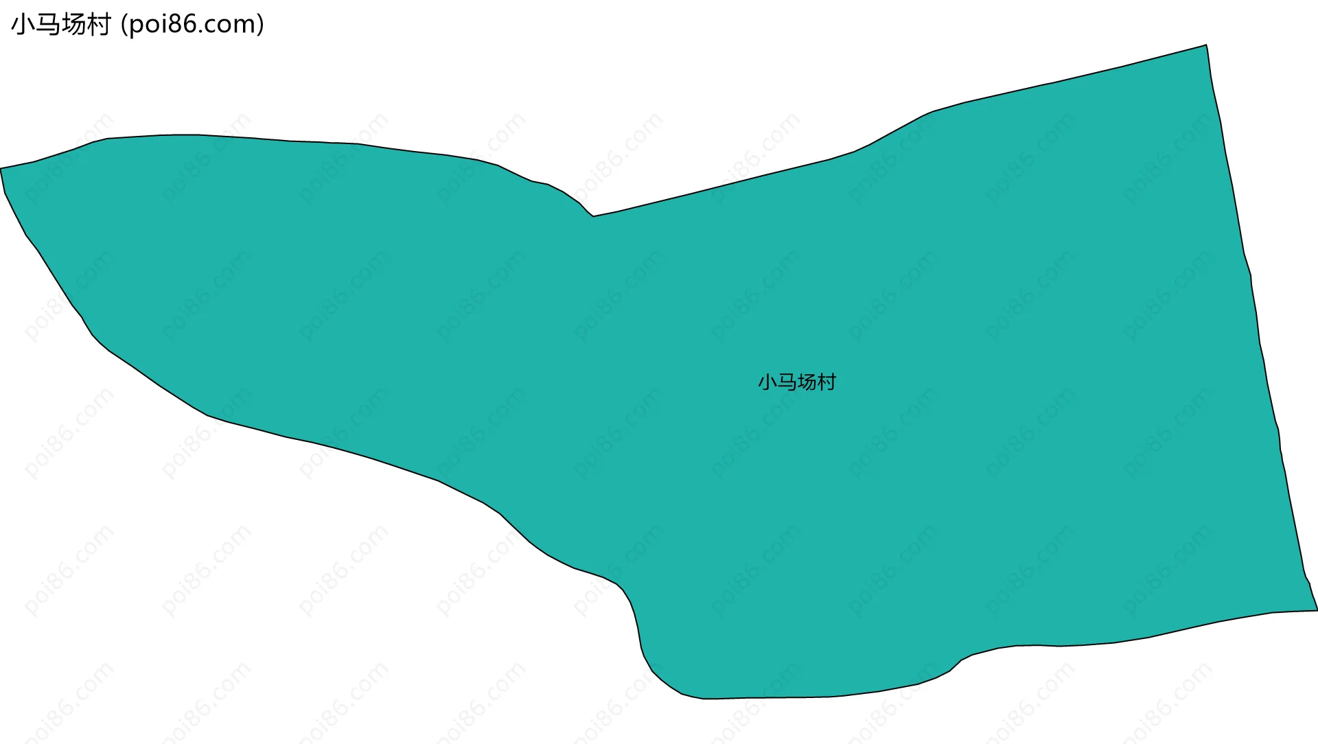 小马场村边界地图