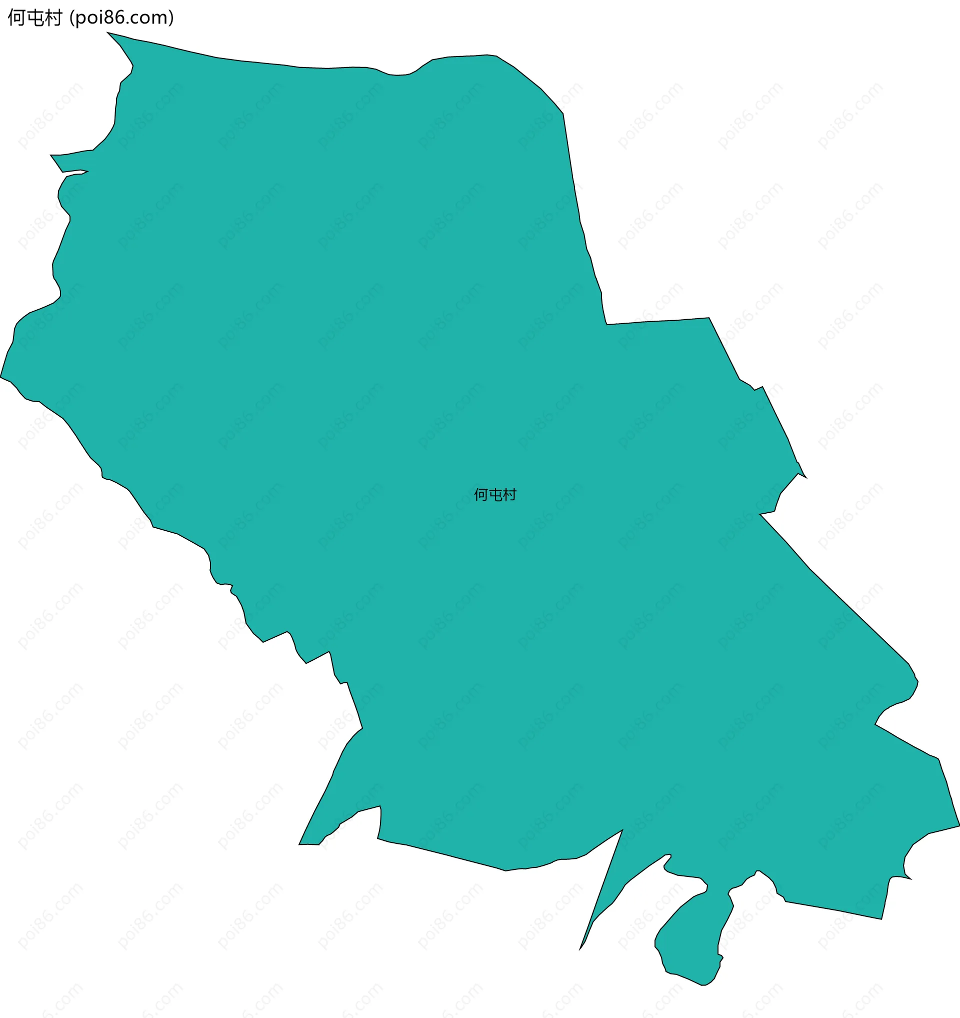 何屯村边界地图