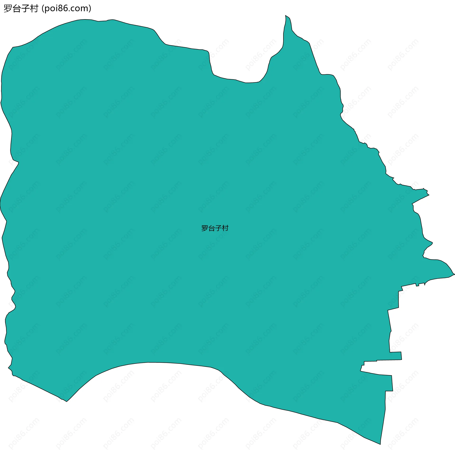 罗台子村边界地图