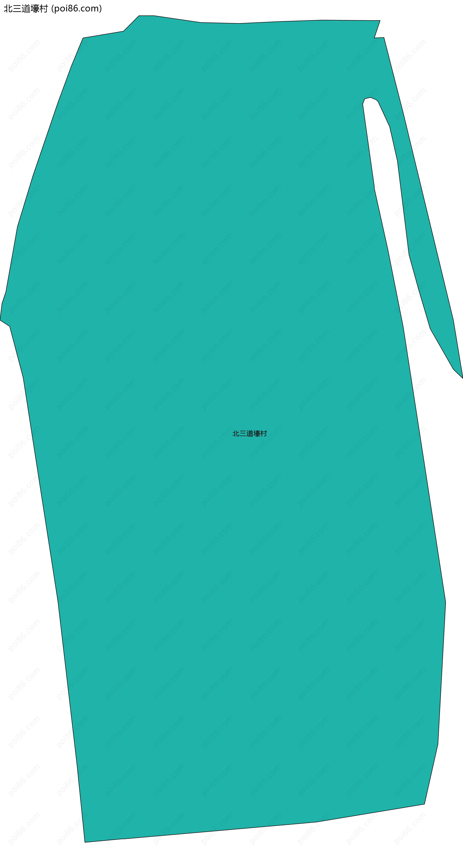 北三道壕村边界地图