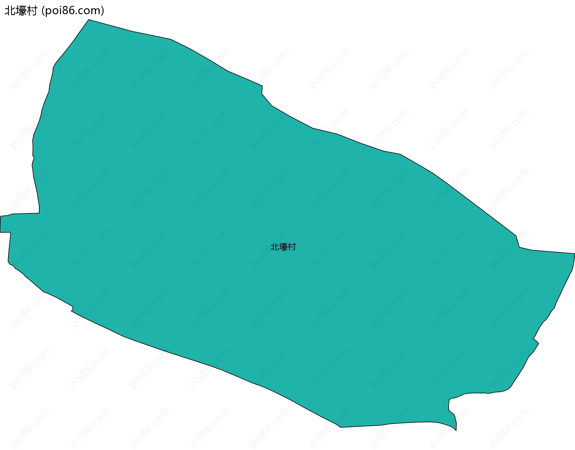 北壕村边界地图