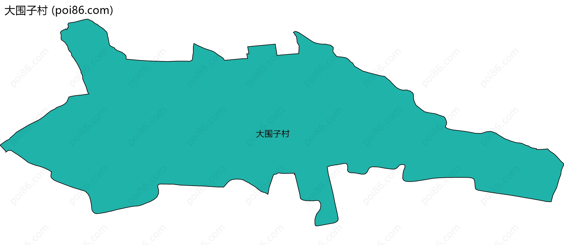 大围子村边界地图