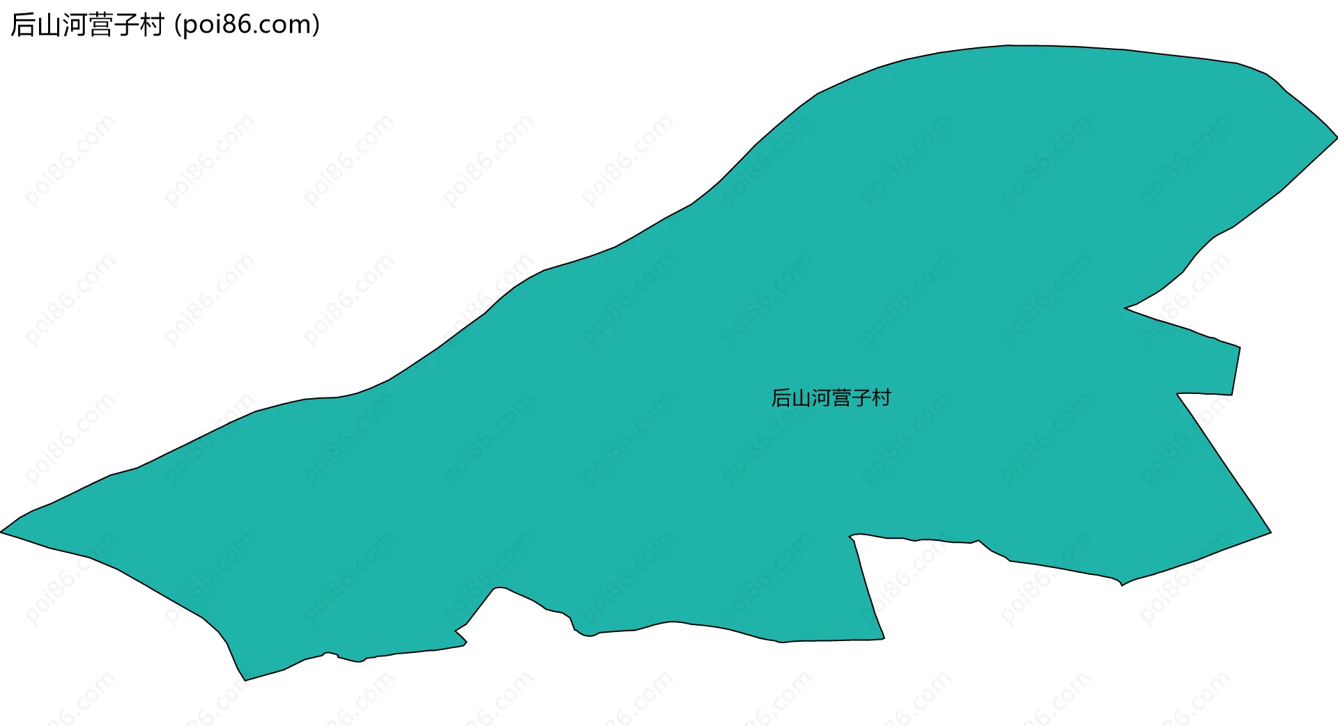 后山河营子村边界地图