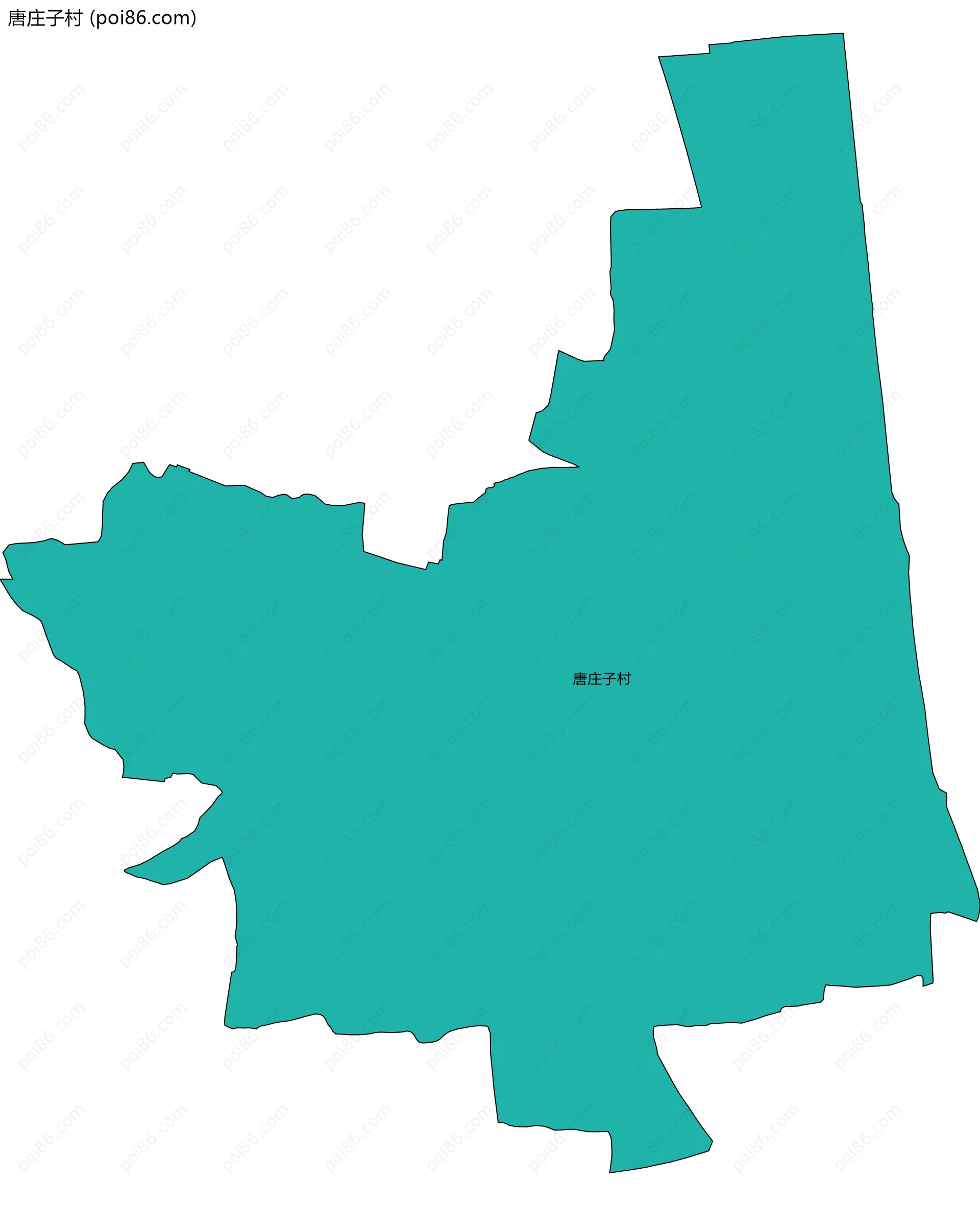 唐庄子村边界地图