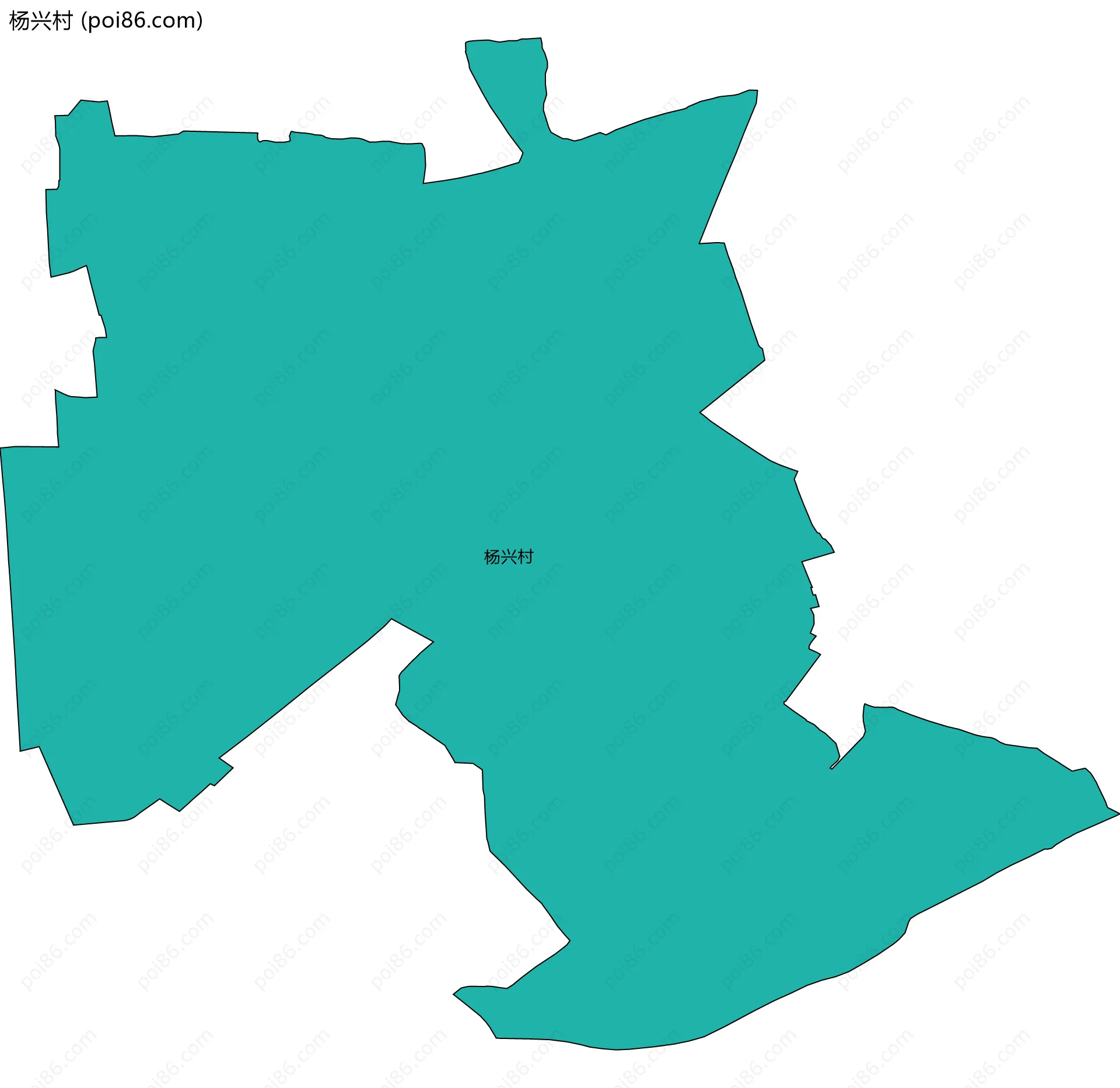 杨兴村边界地图