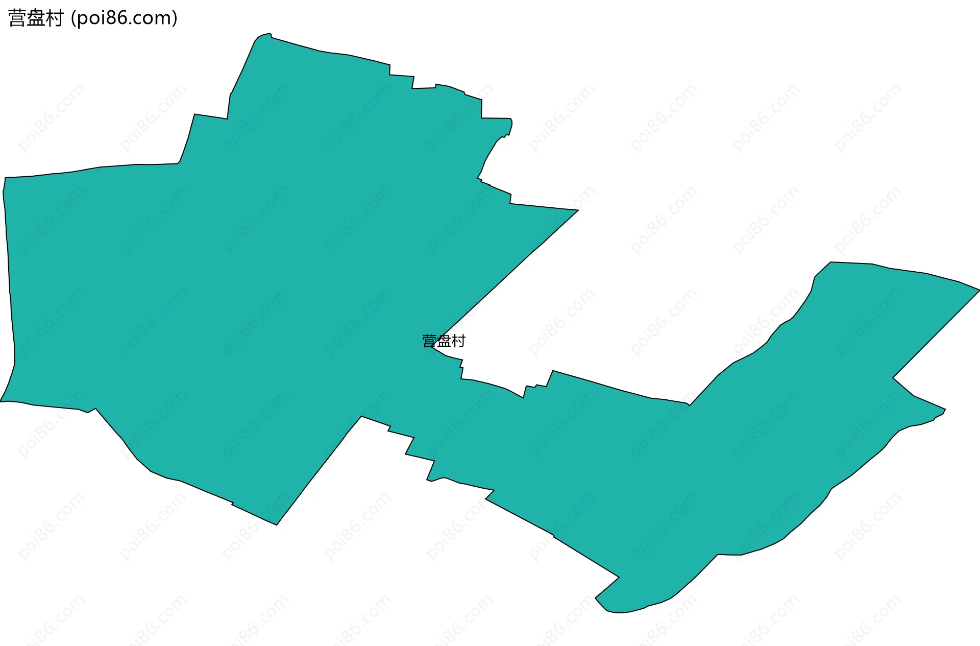 营盘村边界地图