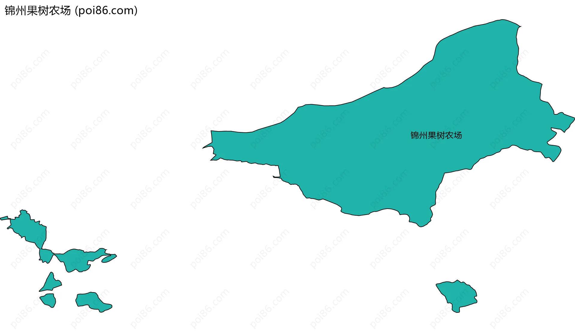 锦州果树农场边界地图