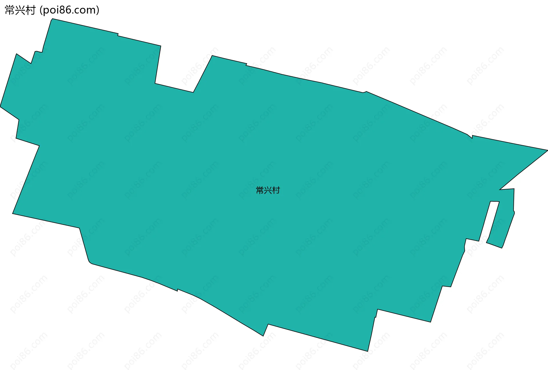 常兴村边界地图