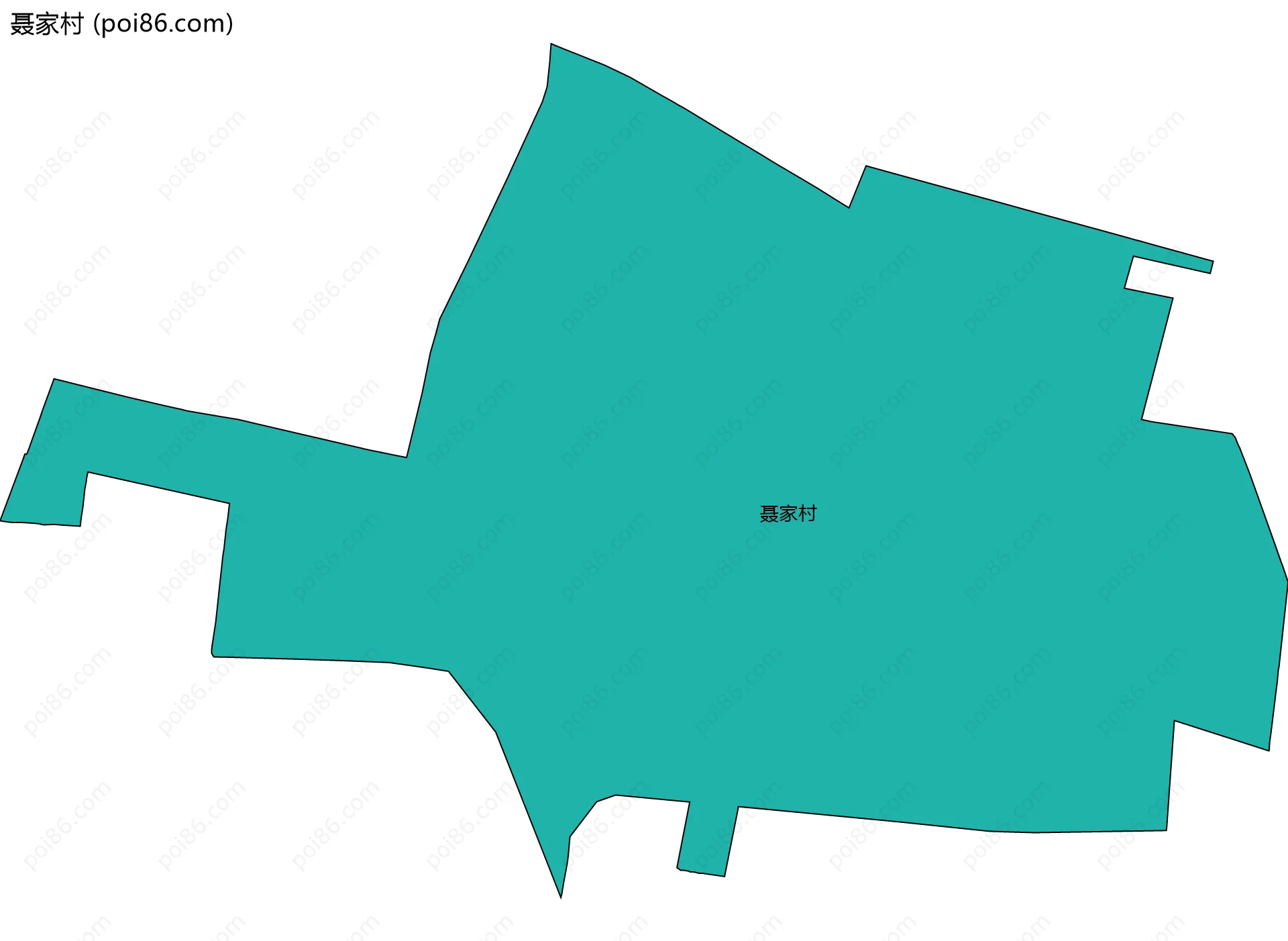聂家村边界地图