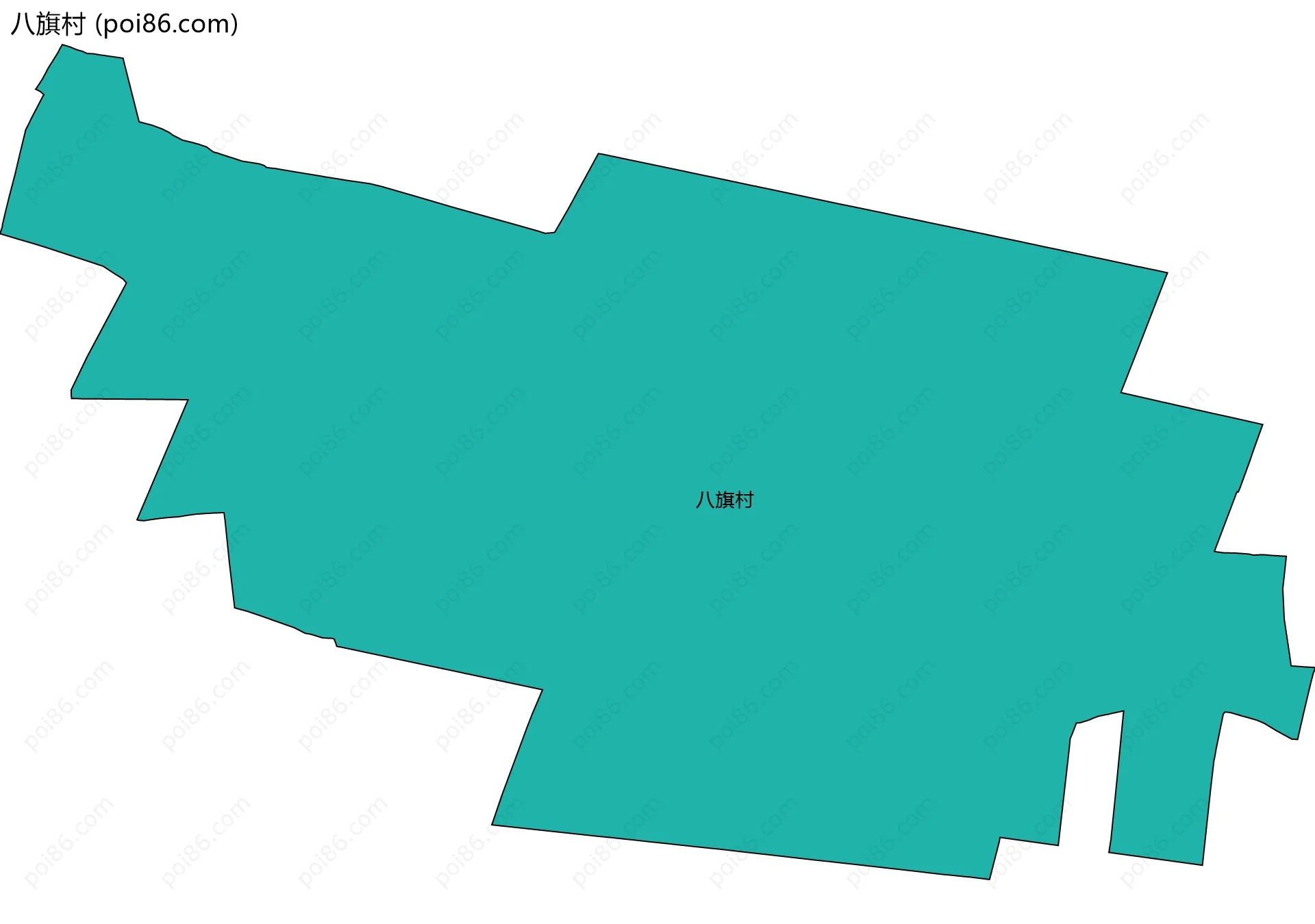 八旗村边界地图