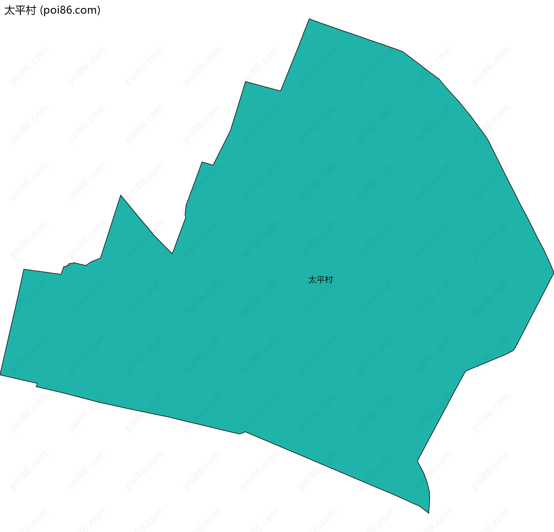 太平村边界地图
