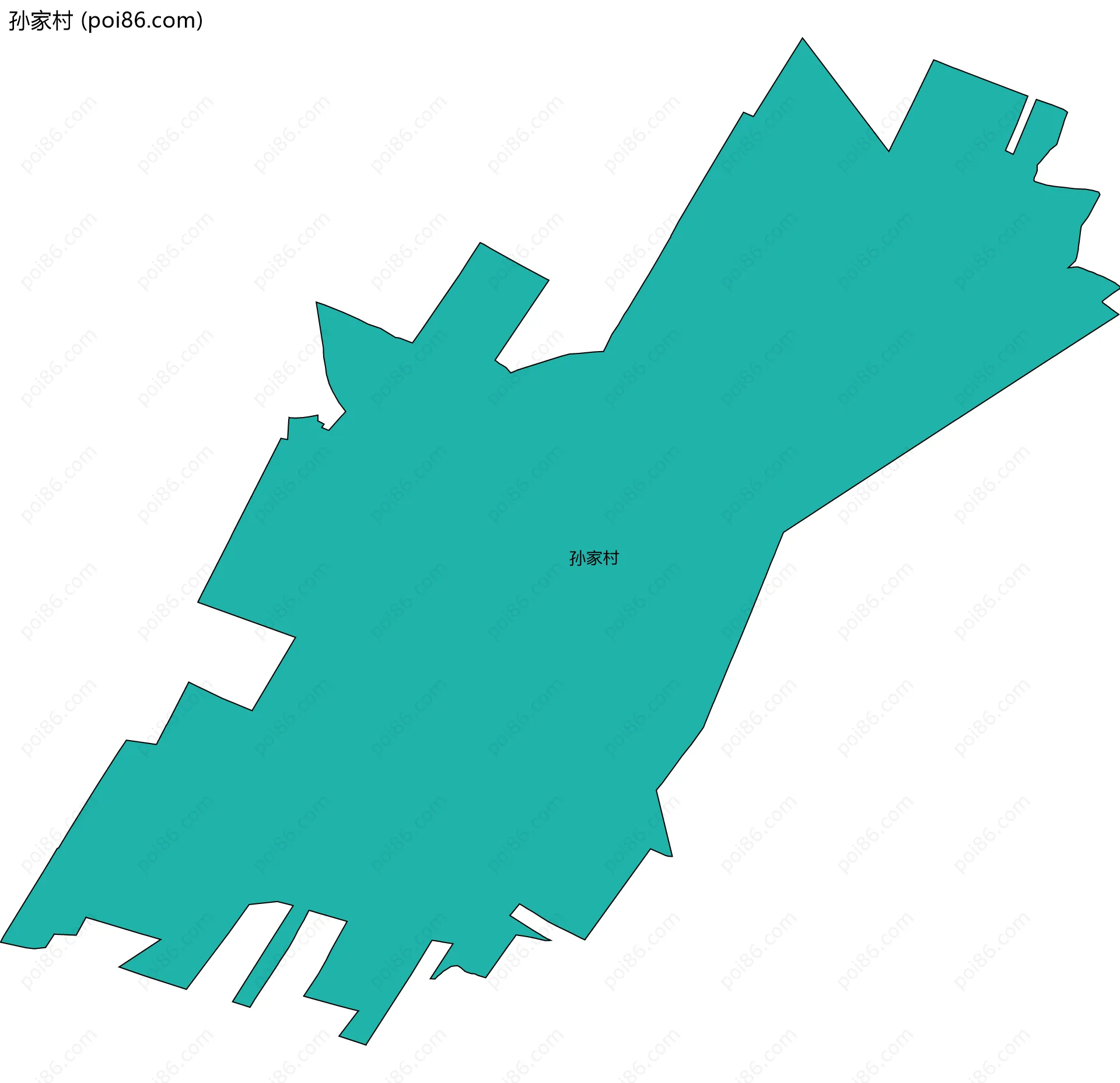 孙家村边界地图