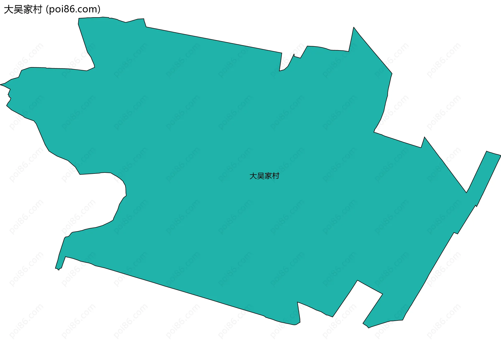 大吴家村边界地图