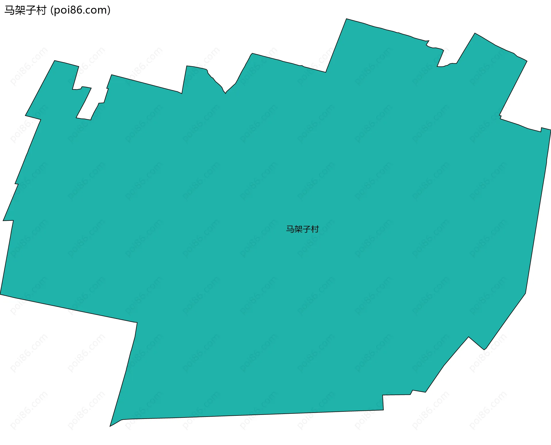 马架子村边界地图