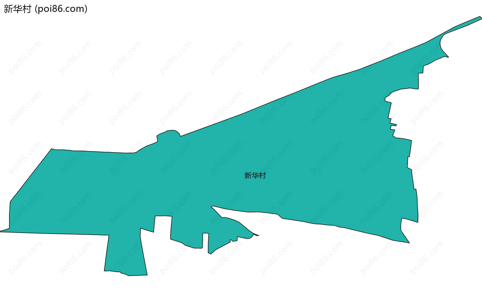 新华村边界地图