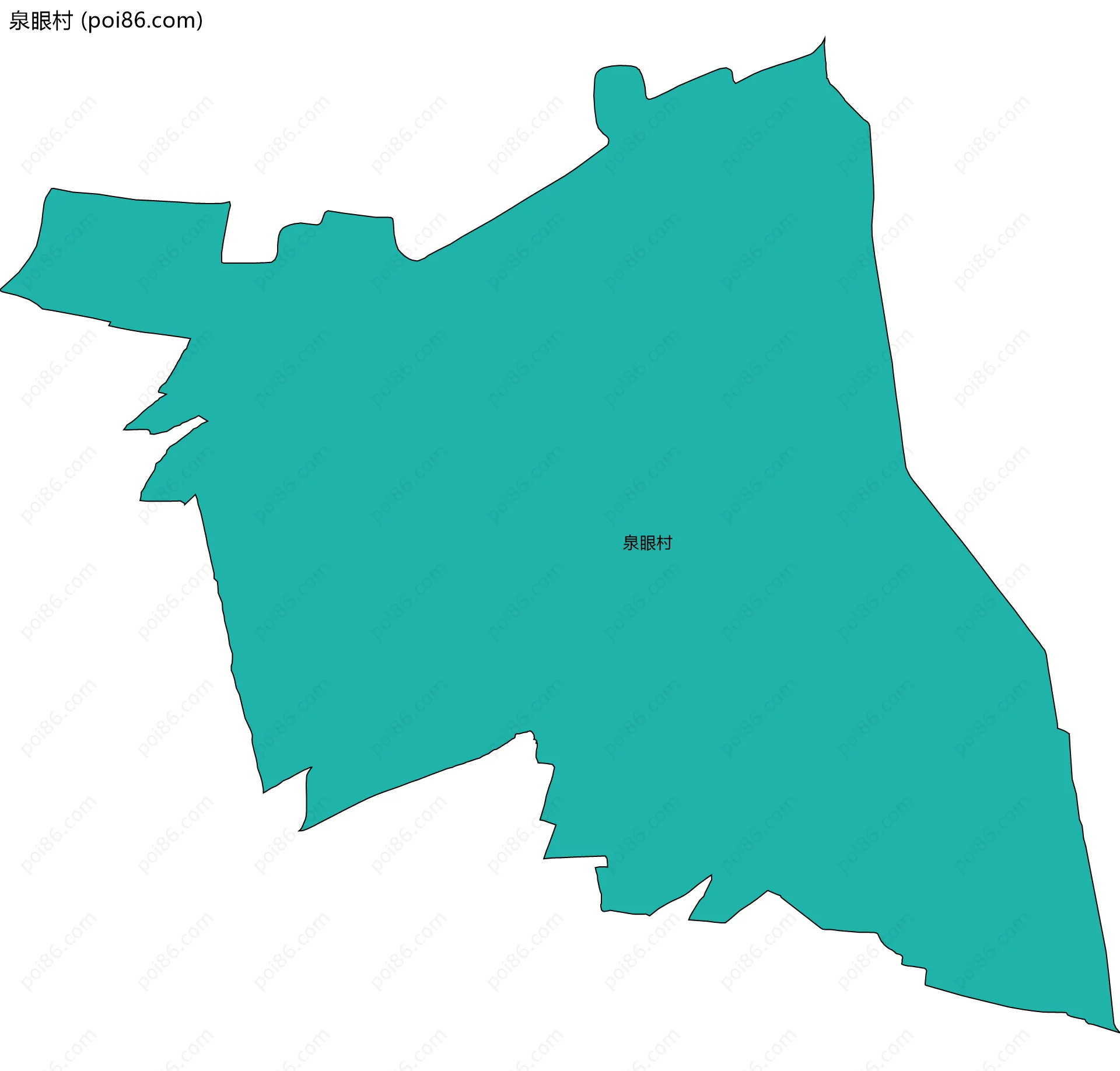泉眼村边界地图
