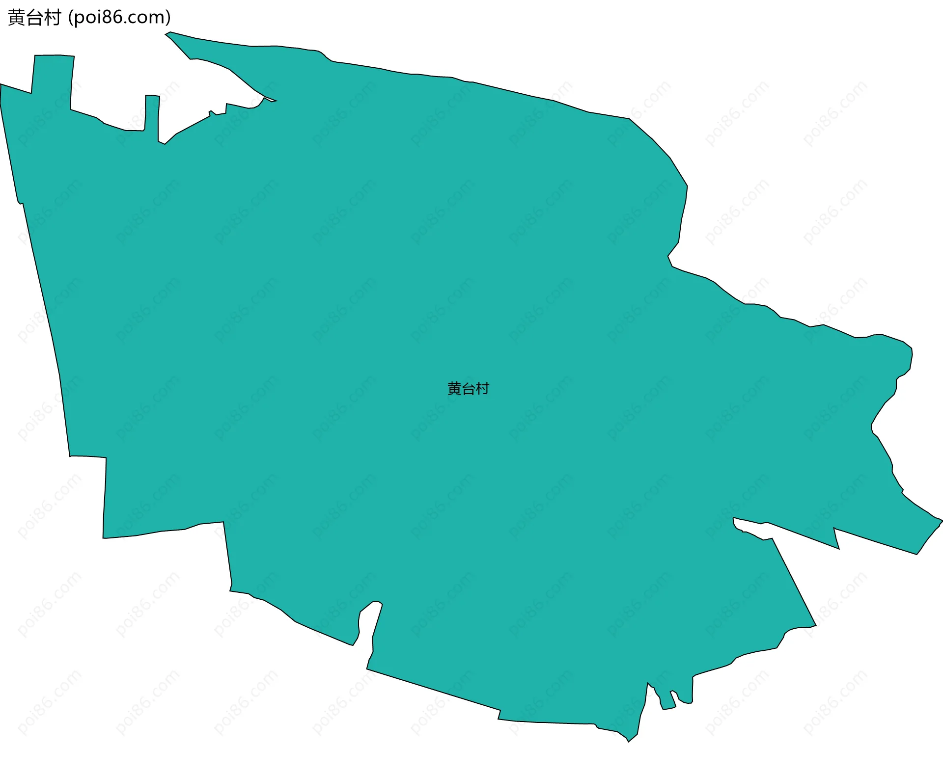 黄台村边界地图