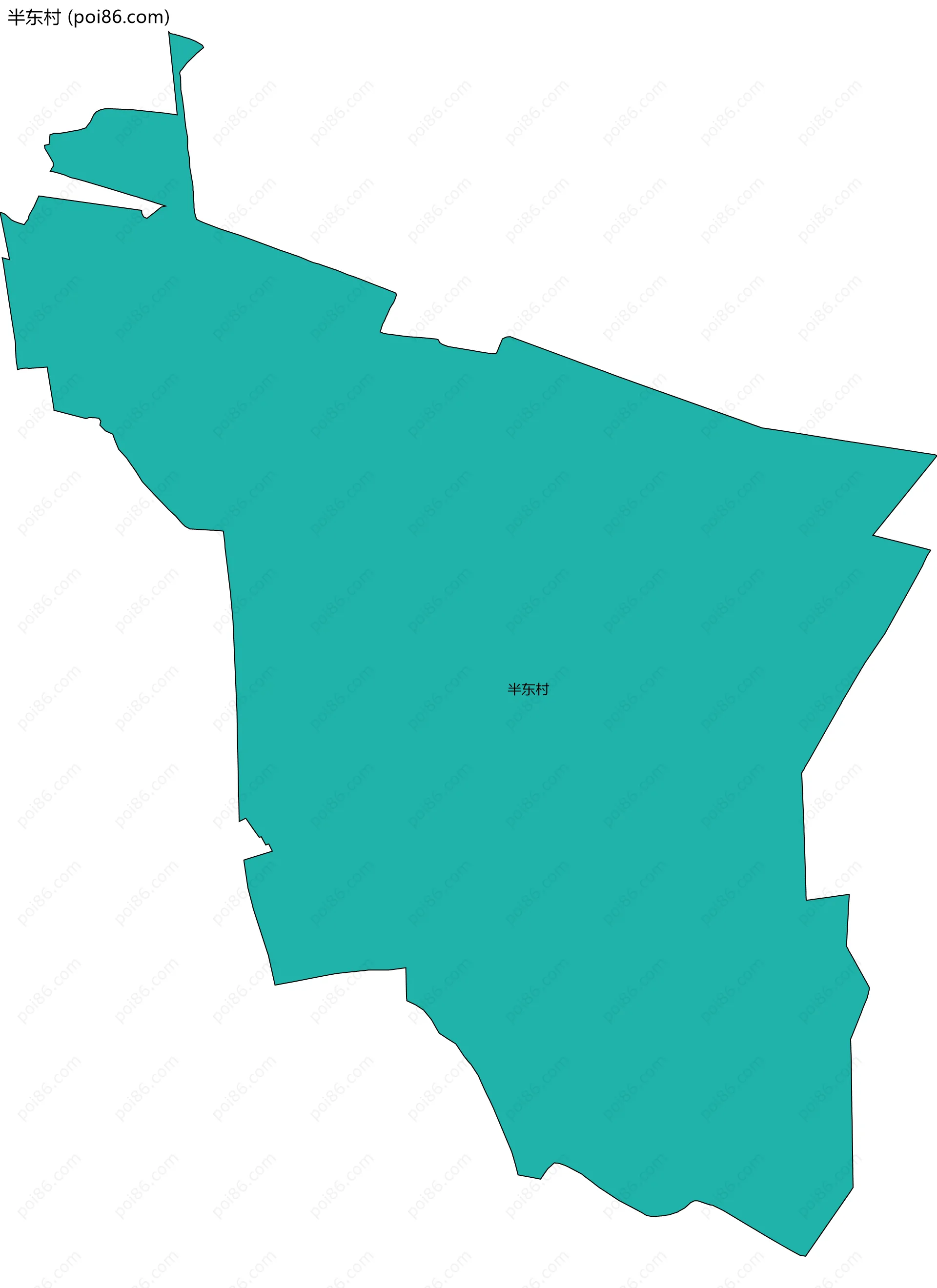 半东村边界地图