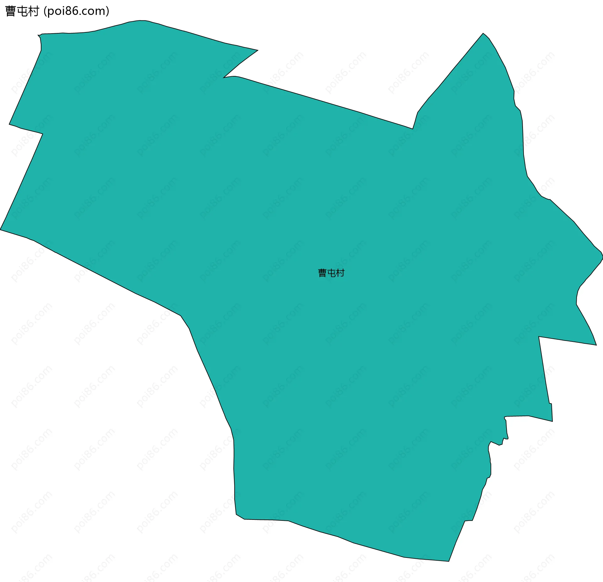 曹屯村边界地图