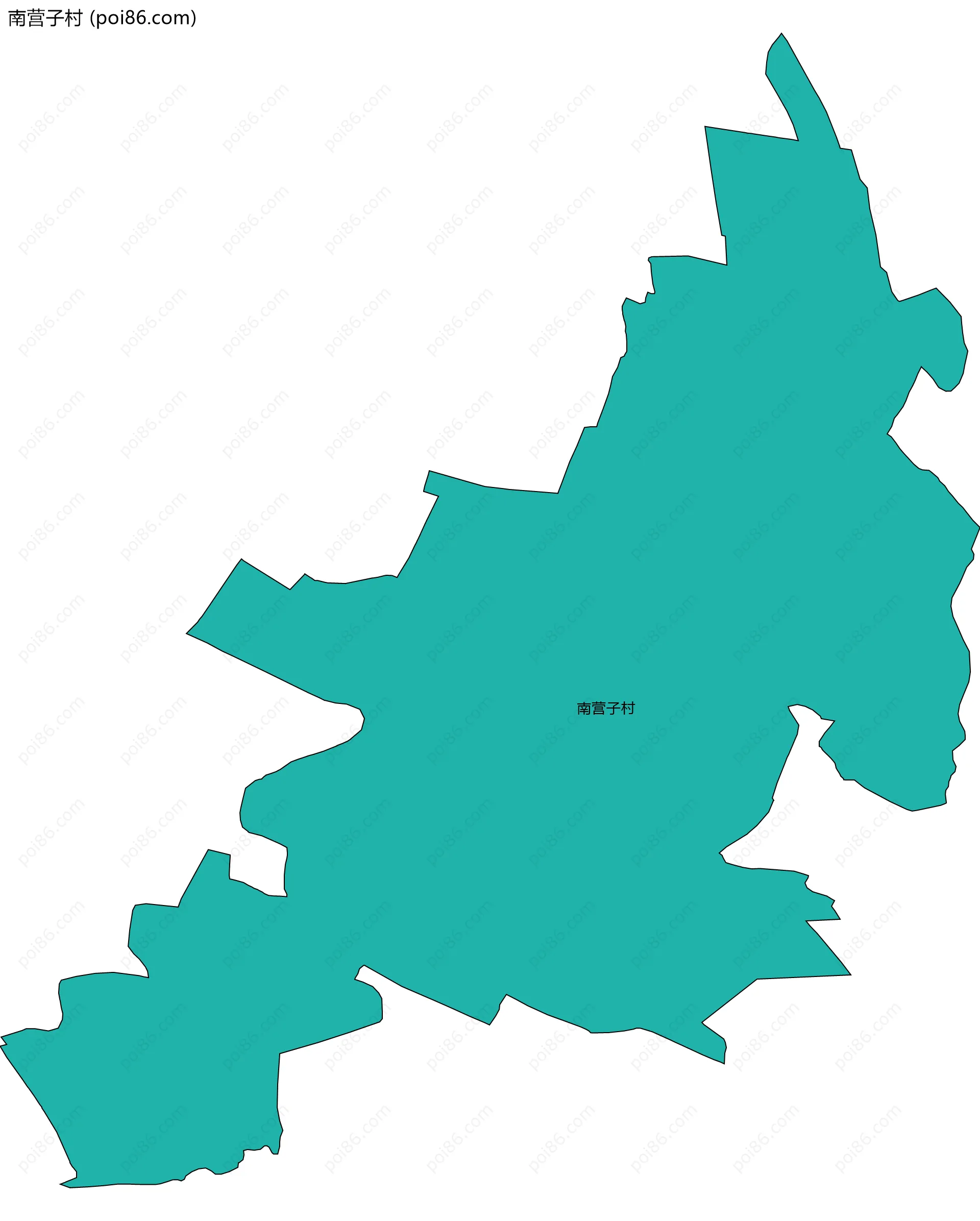 南营子村边界地图