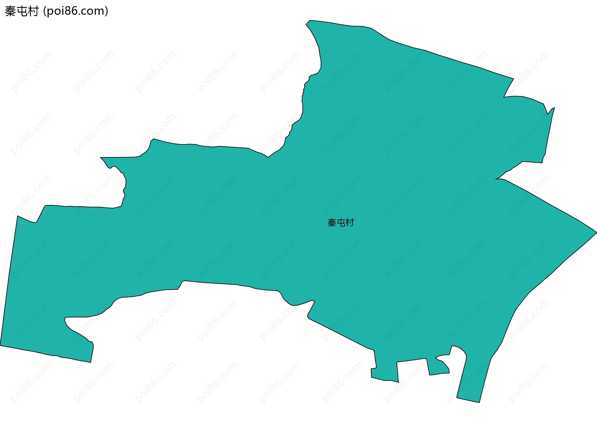 秦屯村边界地图
