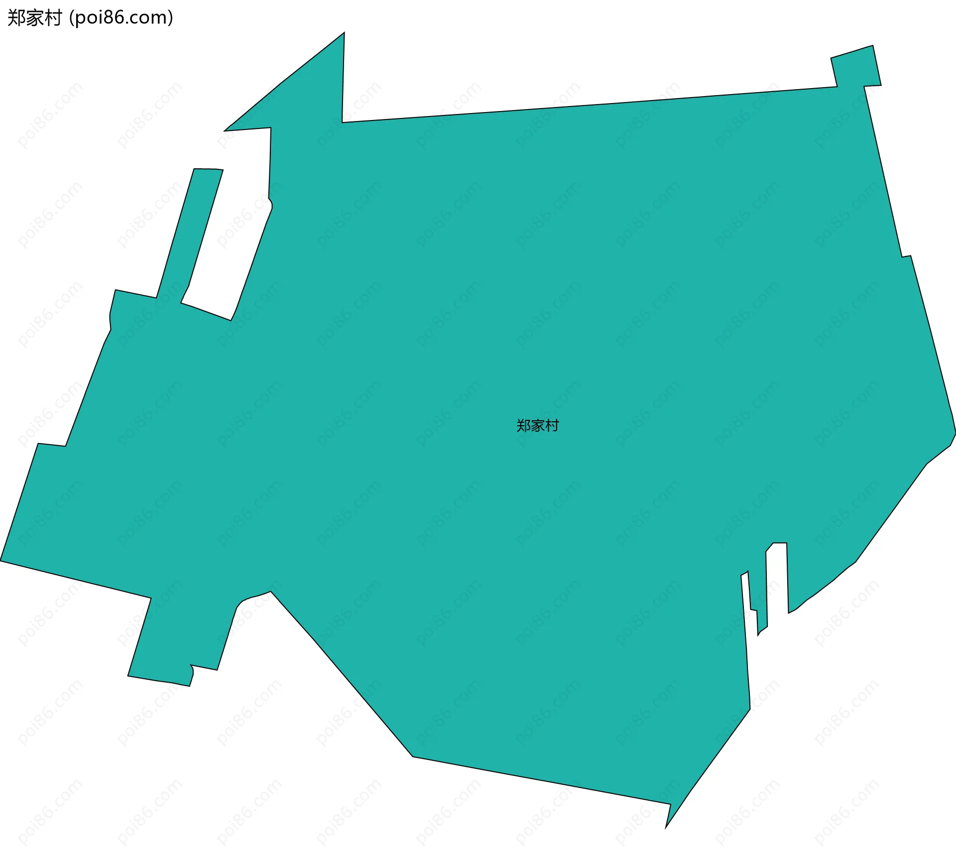 郑家村边界地图